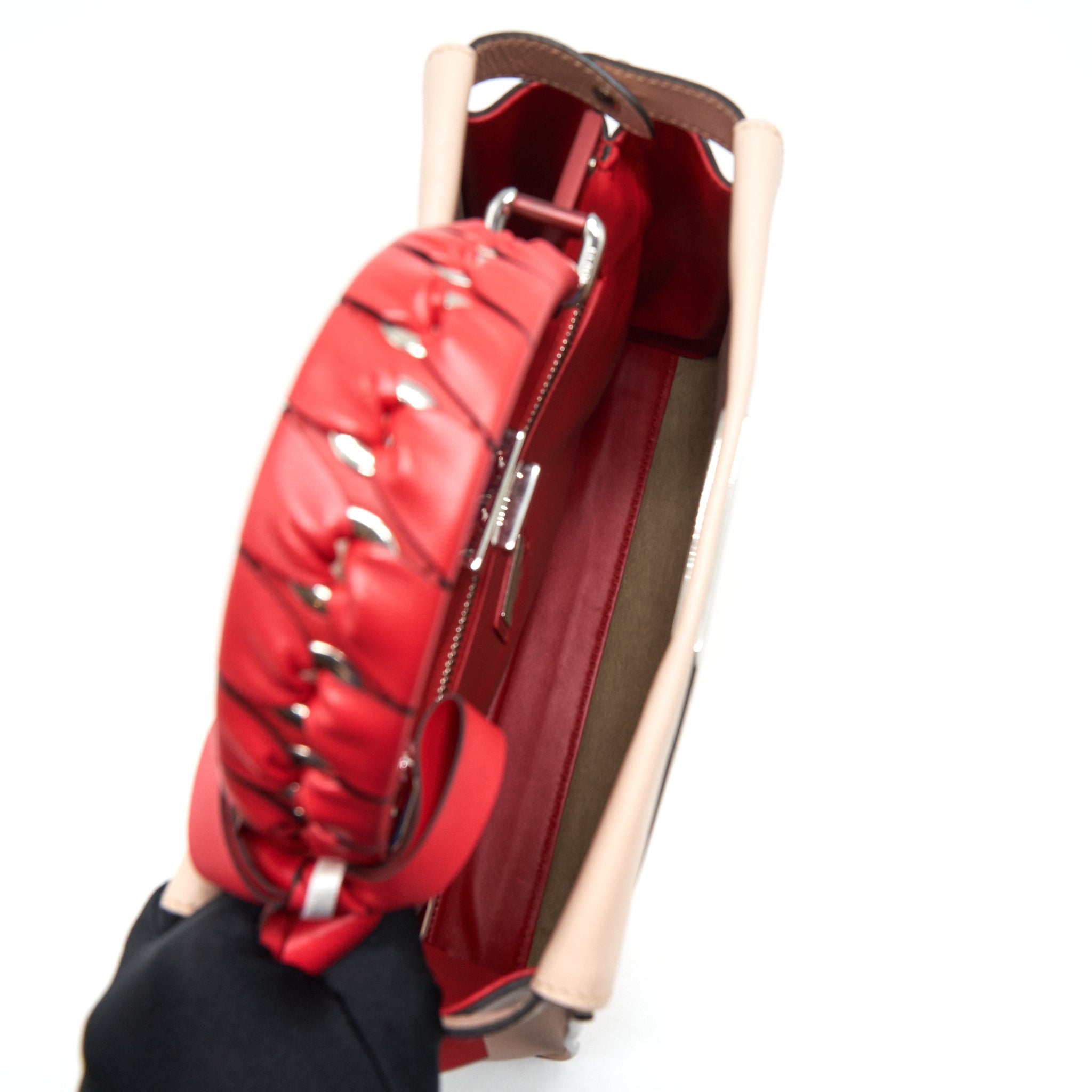 FENDI PEEKABOO BAG LIGHT PINK LIMITED EDITION GHW