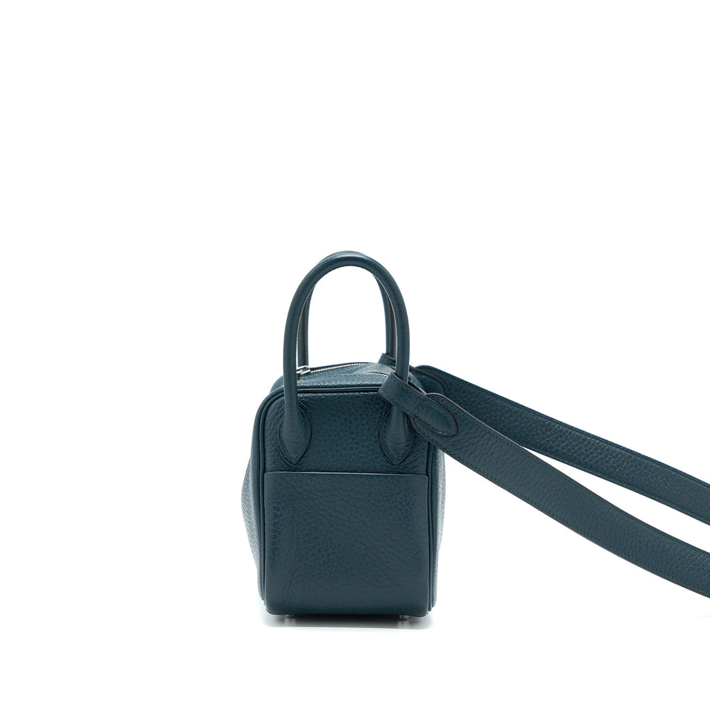 HERMES MINI LINDY CLEMENCE VERT CYPRES SHW