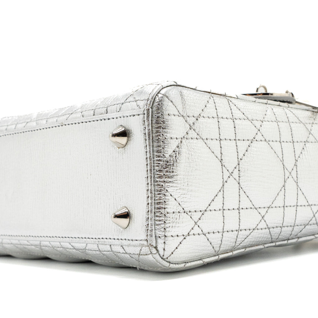 DIOR MY ABC DIOR SMALL LADY DIOR BAG CALFSKIN SILVER SHW