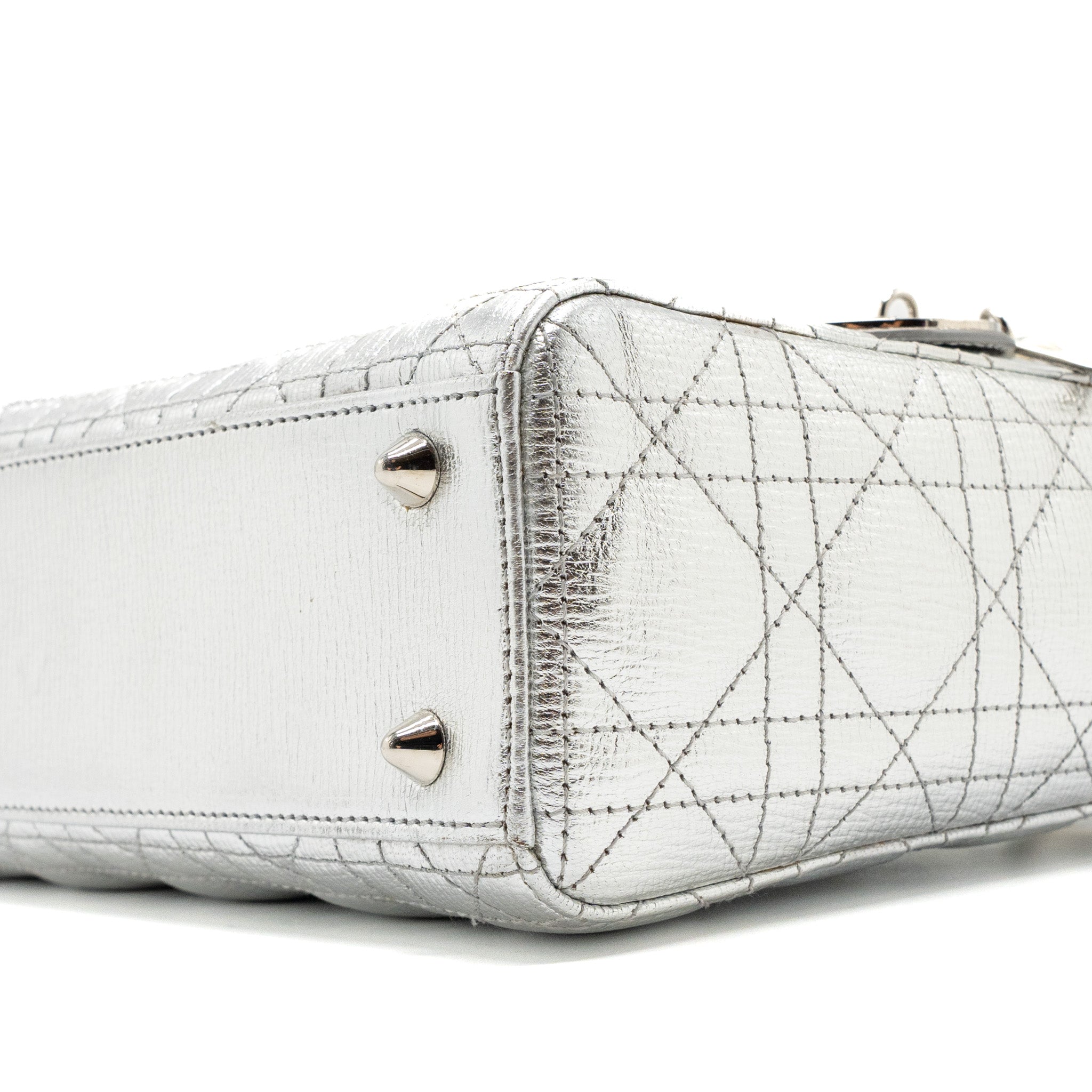 DIOR MY ABC DIOR SMALL LADY DIOR BAG CALFSKIN SILVER SHW