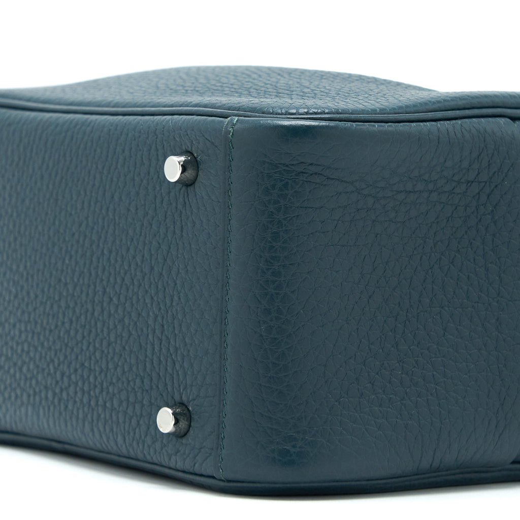 HERMES MINI LINDY CLEMENCE VERT CYPRES SHW