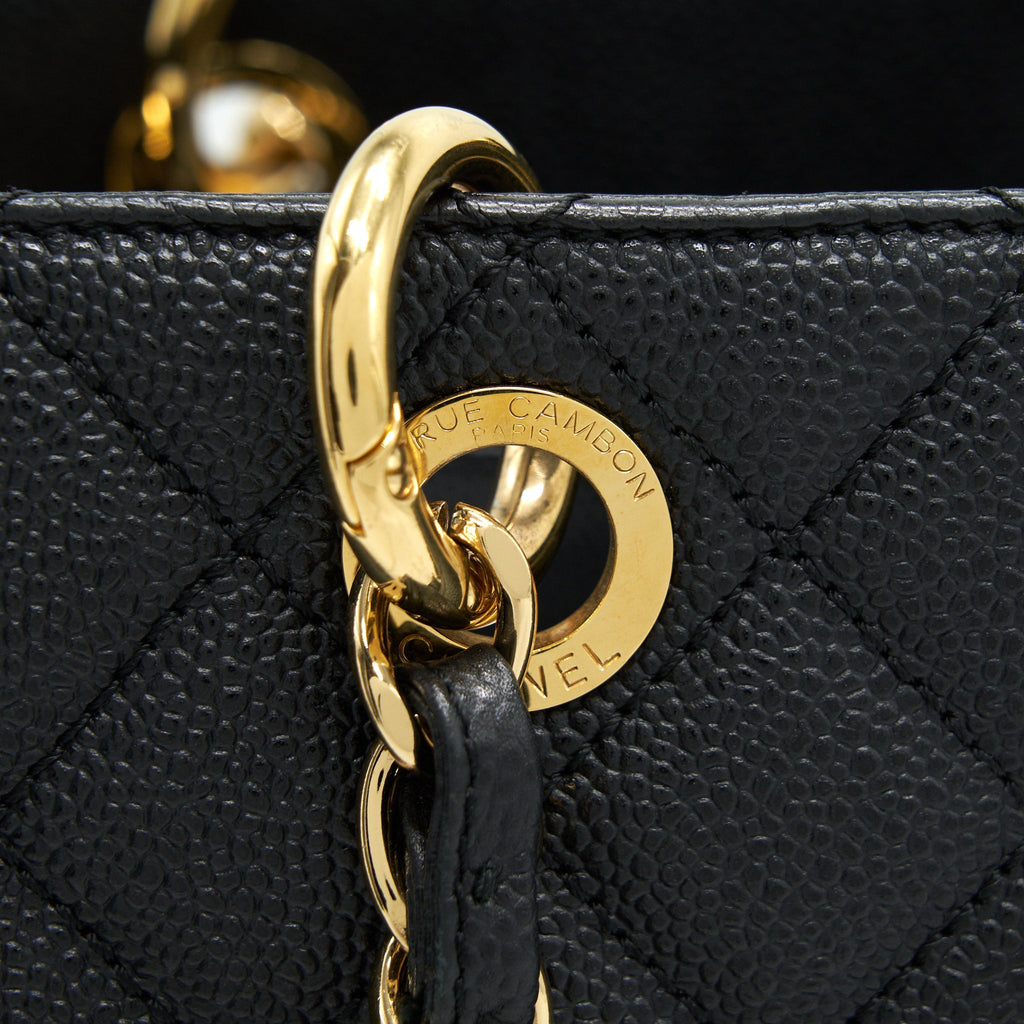 CHANEL GRAND SHOPPING TOTE CAVIAR GHW