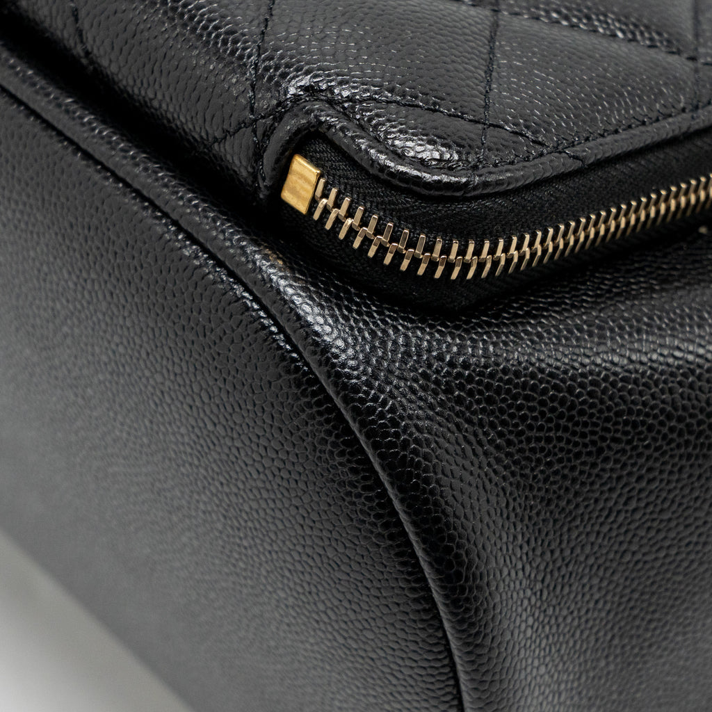 CHANEL AFFINITY BACKPACK CAVIAR BLACK LGHW (MICROCHIP)