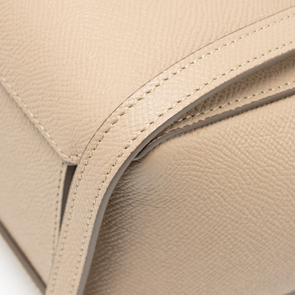 CELINE NANO BELT BAG GRAINED CALFSKIN BEIGE GHW