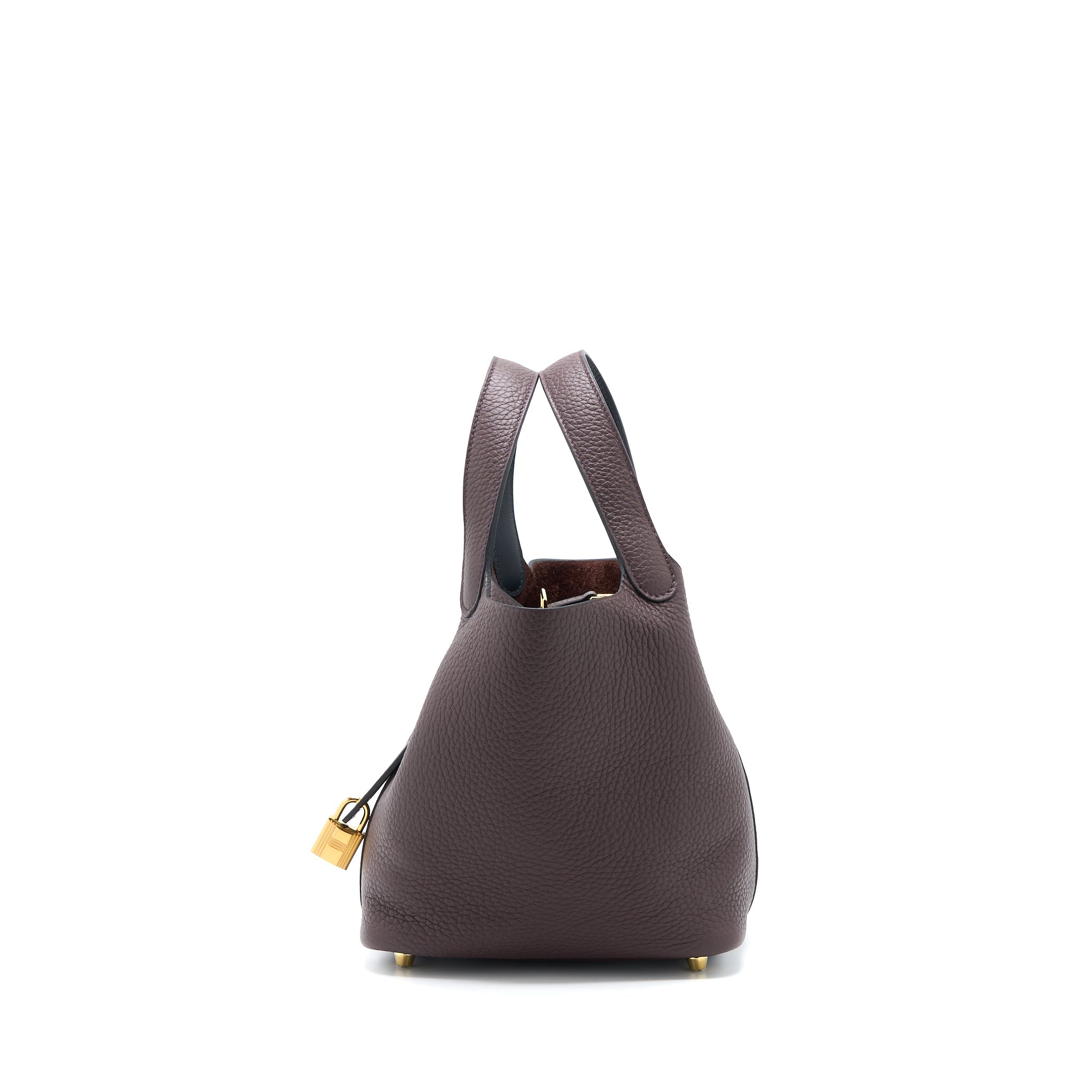 HERMES PICOTIN 18 LOCK BAG CLEMENCE ROUGE SELLIER/CABAN GHW