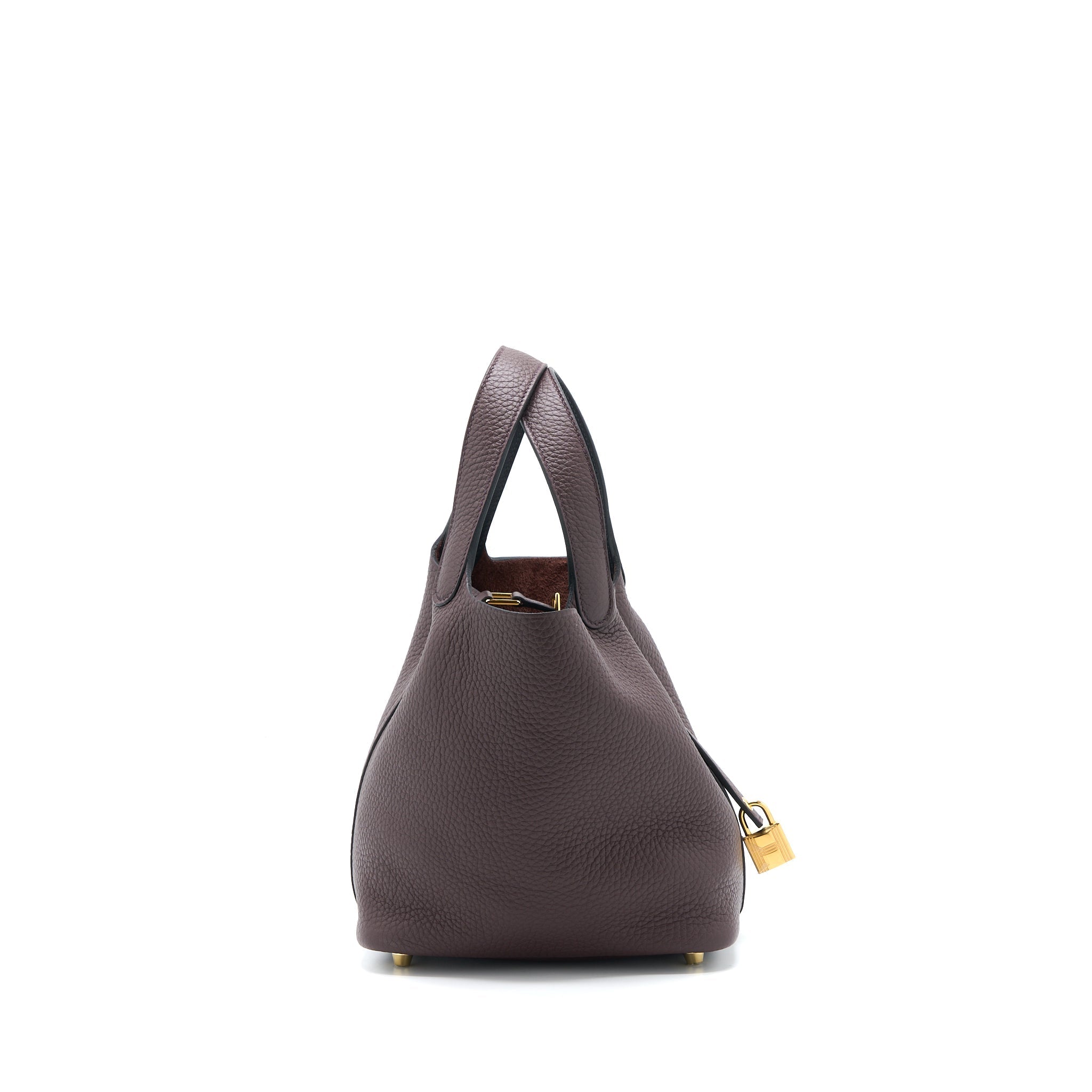 HERMES PICOTIN 18 LOCK BAG CLEMENCE ROUGE SELLIER/CABAN GHW