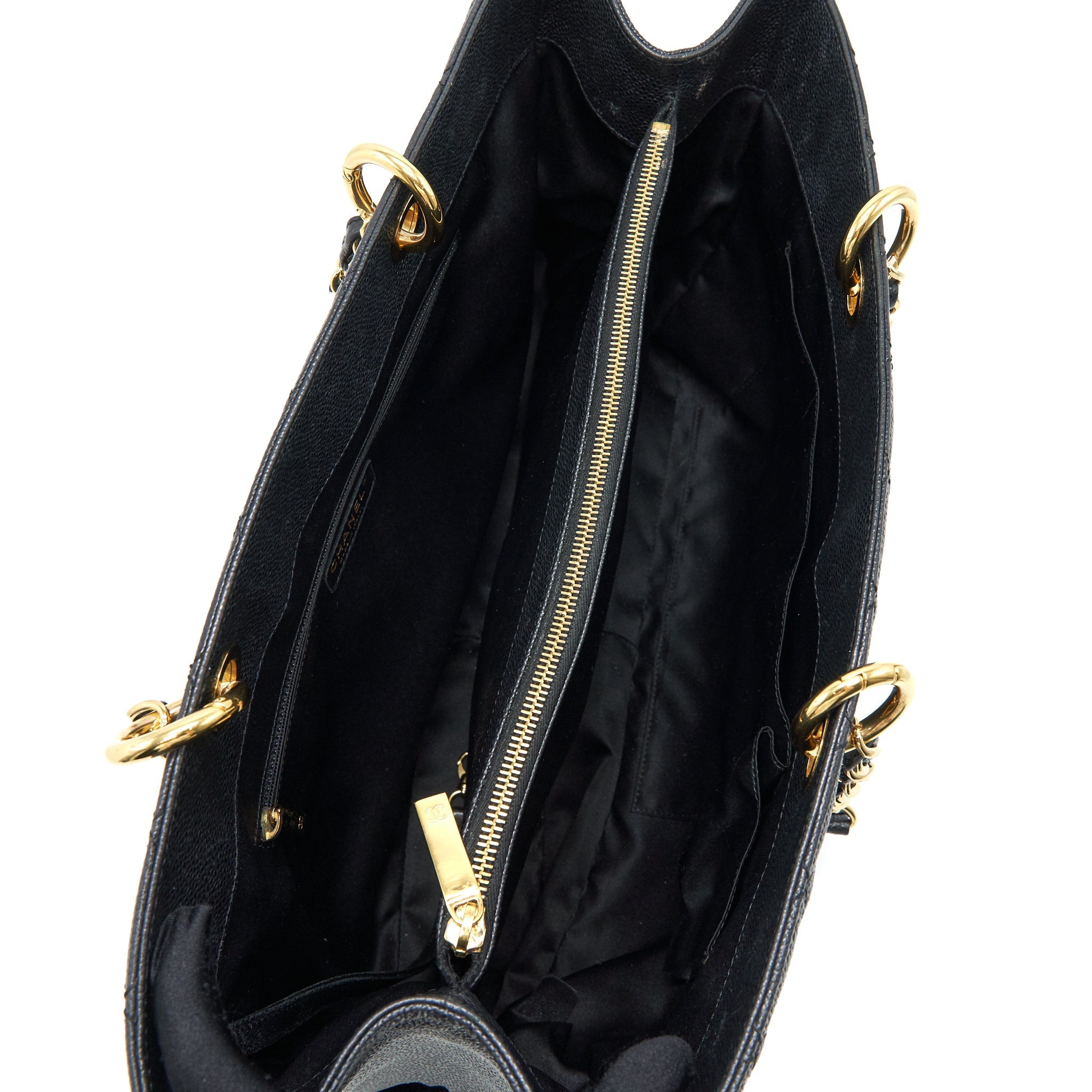 CHANEL GRAND SHOPPING TOTE CAVIAR GHW