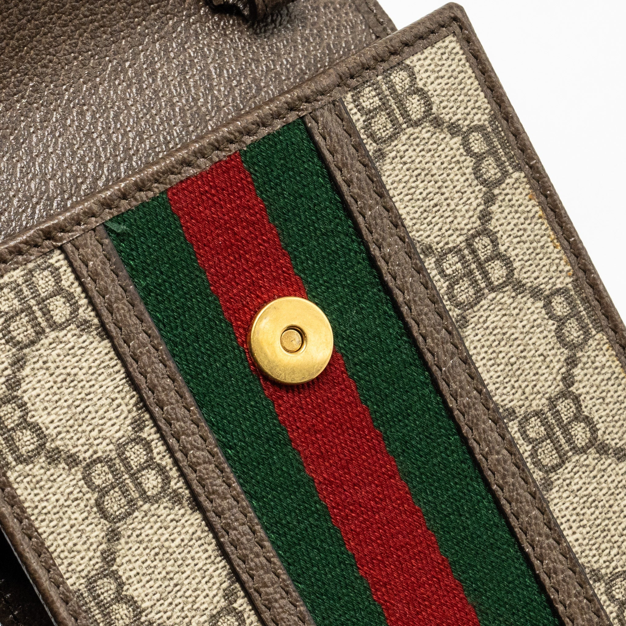 GUCCI X BALENCIAGA THE HACKER PROJECT PHONE CROSSBODY BAG CANVAS/LEATHER BROWN/MULTICOLOUR GHW