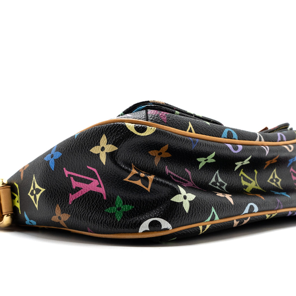 LOUIS VUITTON VINTAGE LODGE BAG MULTICOLOUR MONOGRAM CANVAS BLACK GHW