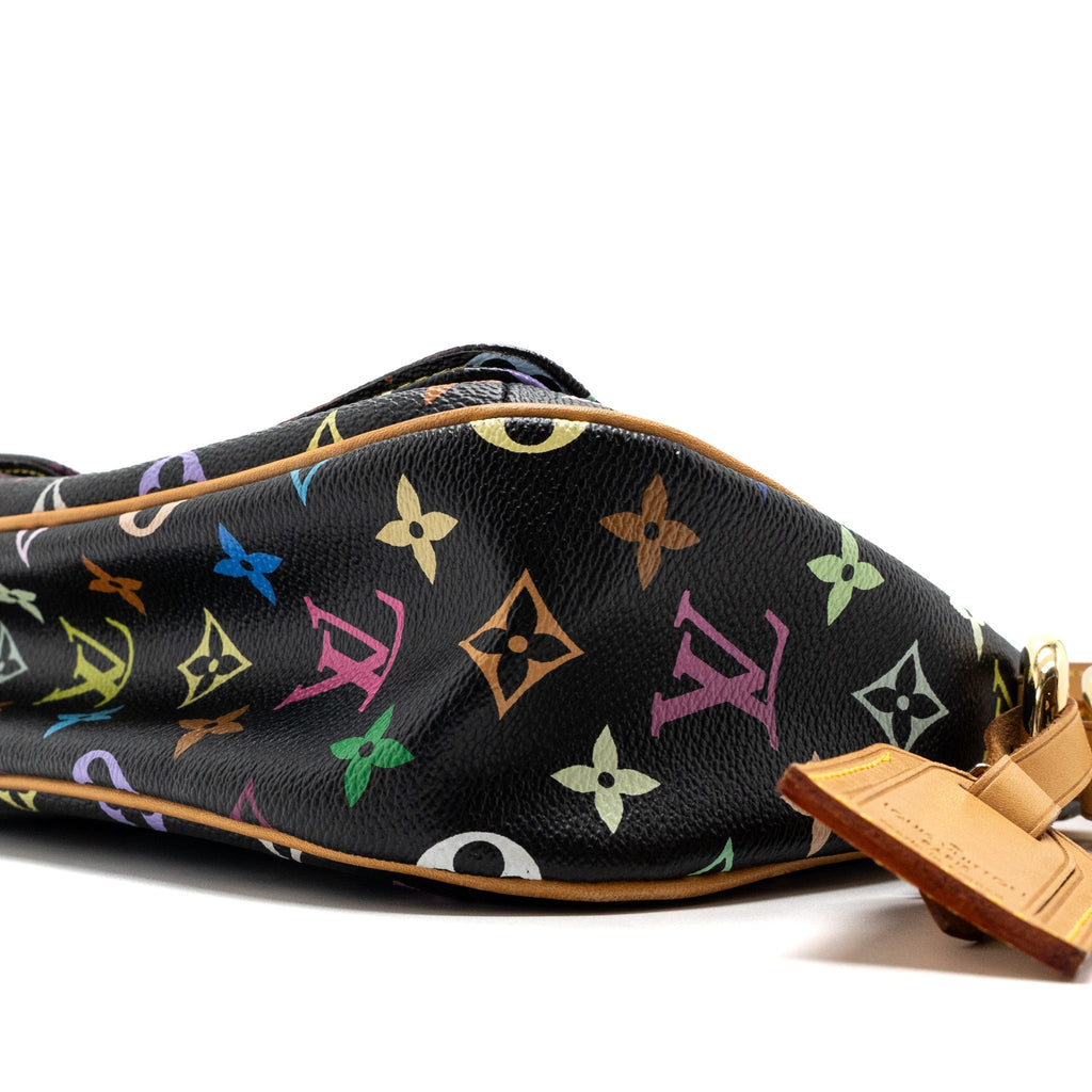 LOUIS VUITTON VINTAGE LODGE BAG MULTICOLOUR MONOGRAM CANVAS BLACK GHW