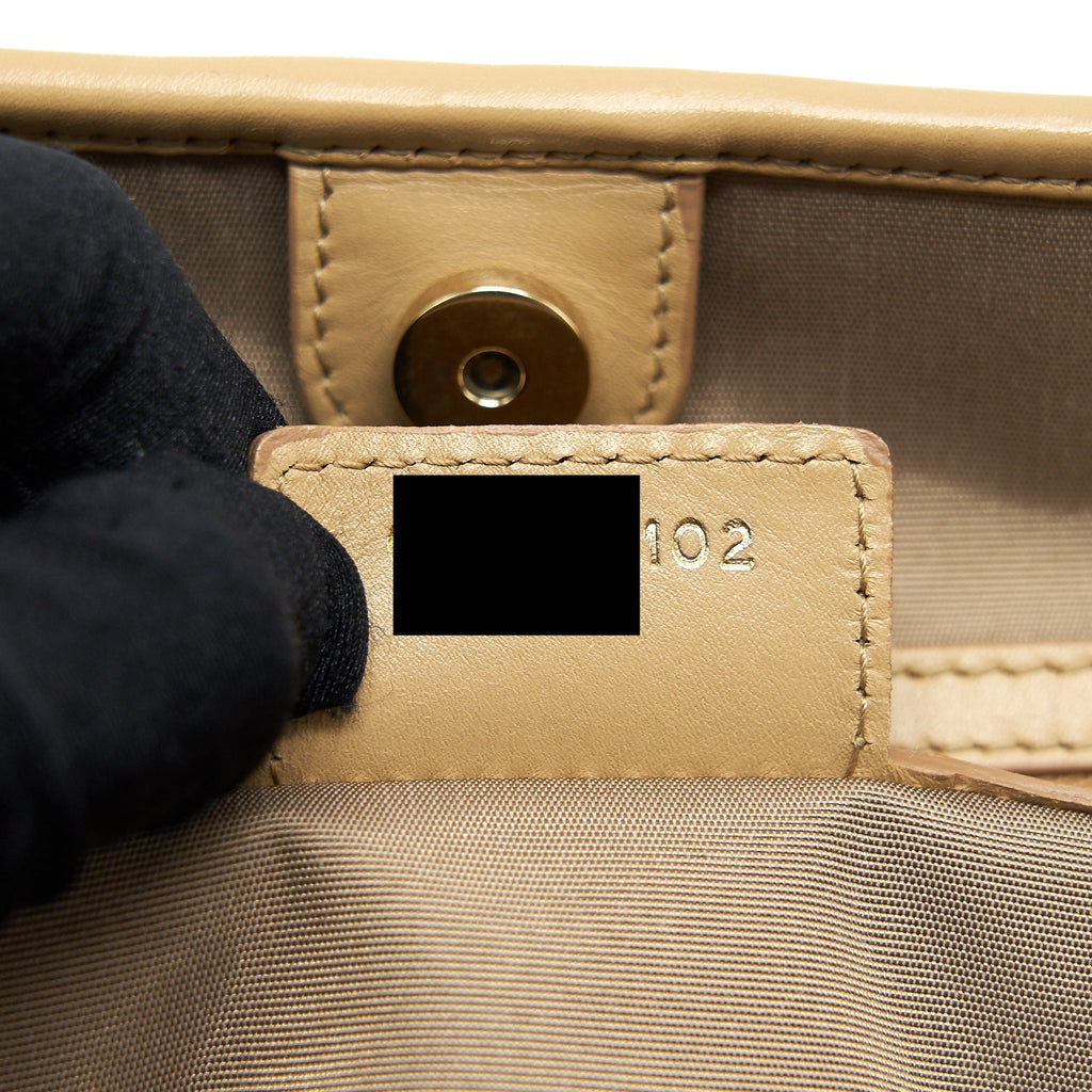DIOR SHOPPING TOTE BAG BEIGE GHW