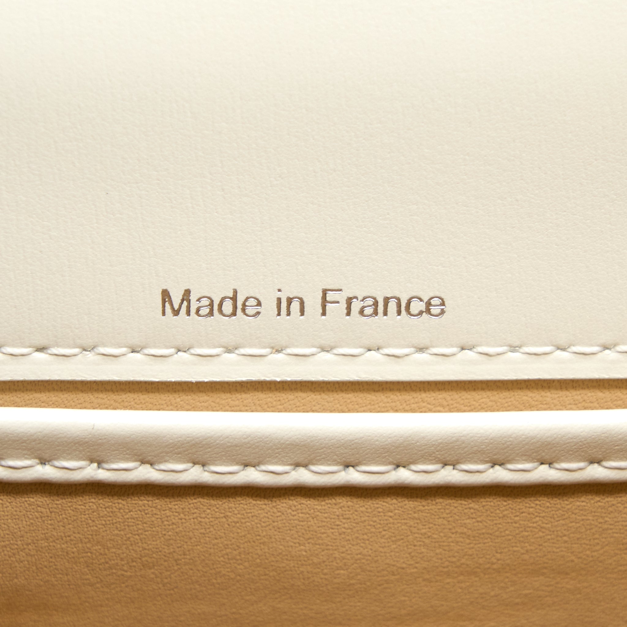 DELVAUX MINI BRILLIANT HANDBAG CALFSKIN WHITE WITH WHITE/SILVER HARDWARE