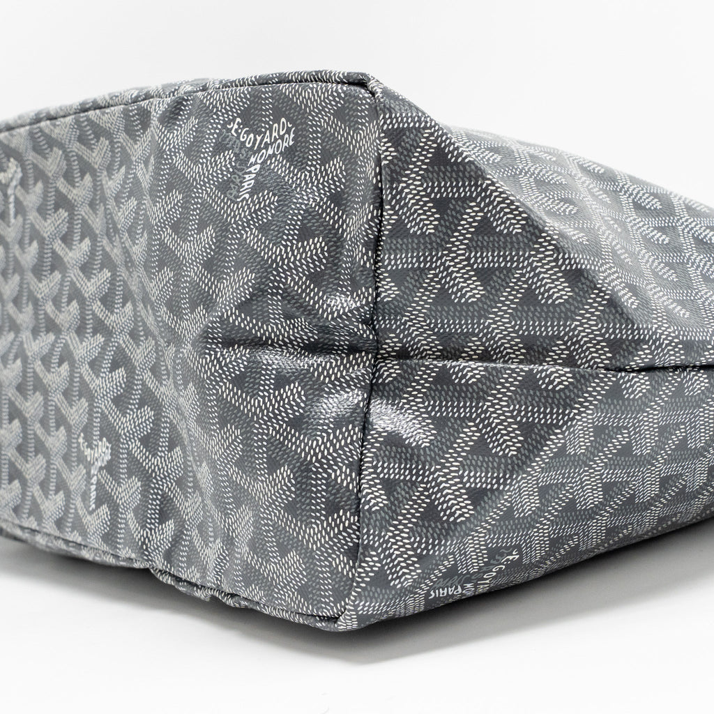 GOYARD SAINT LOUIS PM TOTE GOYARDLINE CANVAS GREY SHW