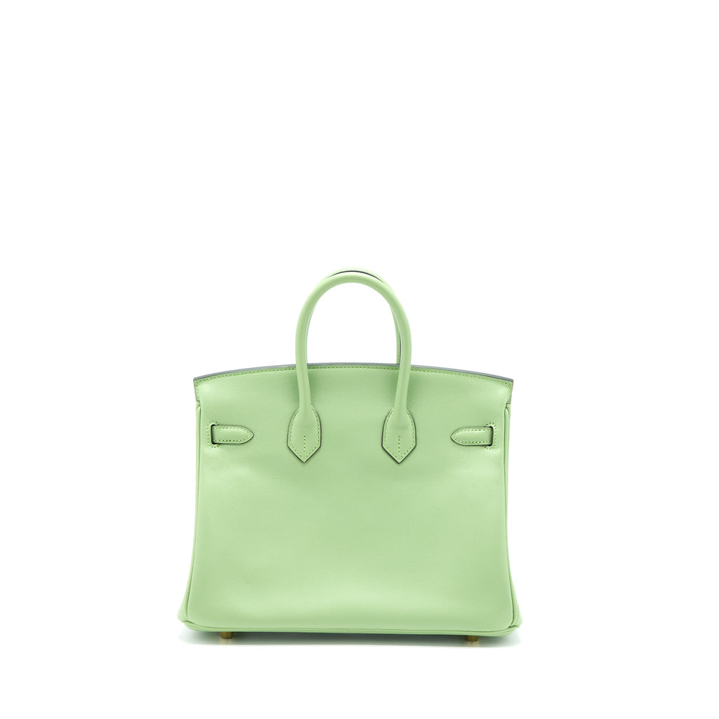 HERMES BIRKIN 25 SWIFT 3I VERT CRIQUET GHW