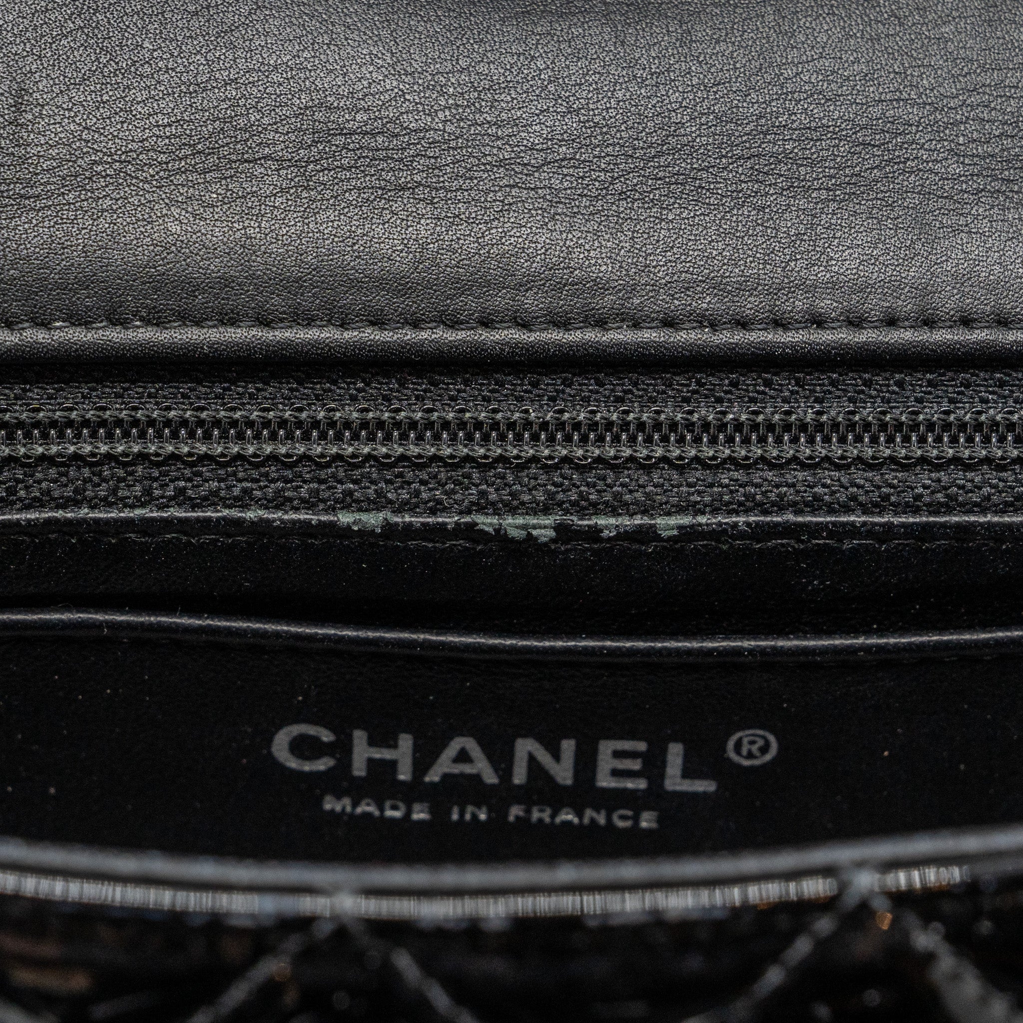 CHANEL MINI RECTANGULAR FLAP BAG PATENT BLACK SHW