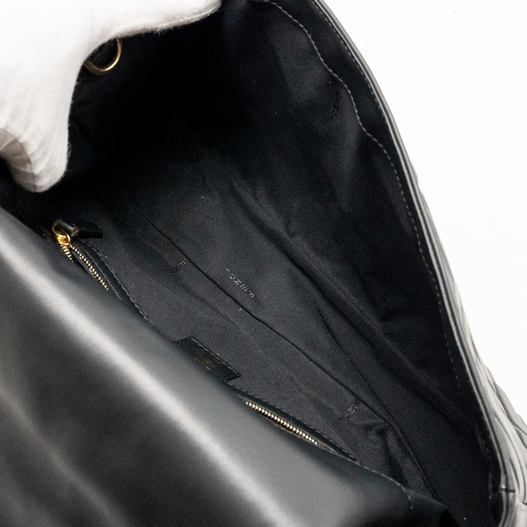 FENDI LARGE BAGUETTE BAG NAPPA BLACK GHW