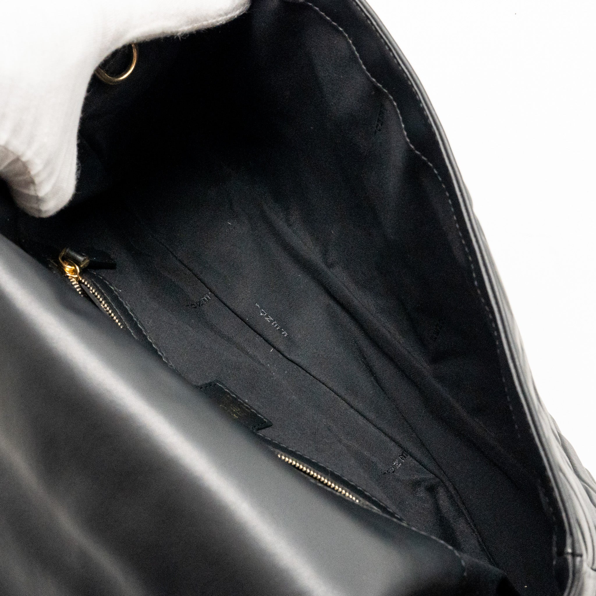 FENDI LARGE BAGUETTE BAG NAPPA BLACK GHW