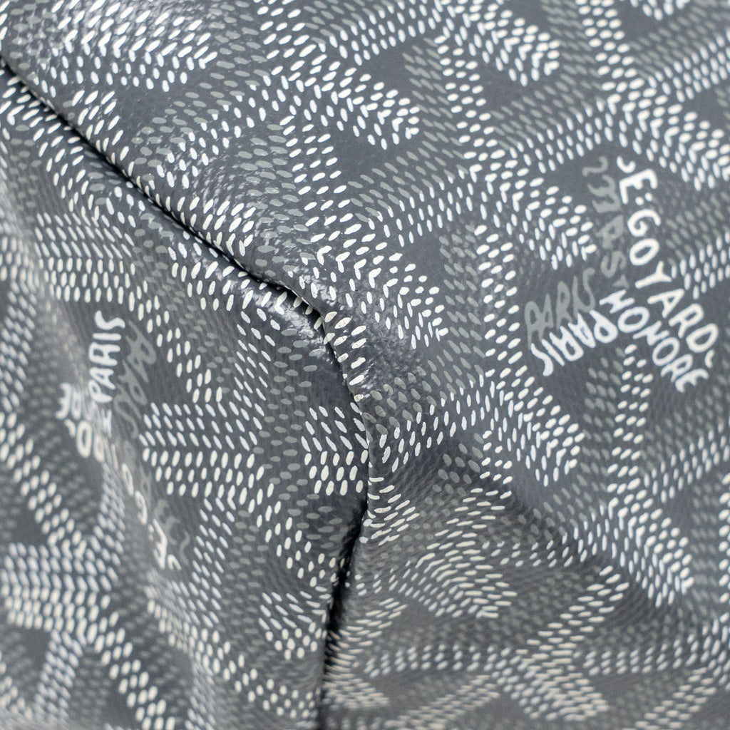 GOYARD SAINT LOUIS PM TOTE GOYARDLINE CANVAS GREY SHW