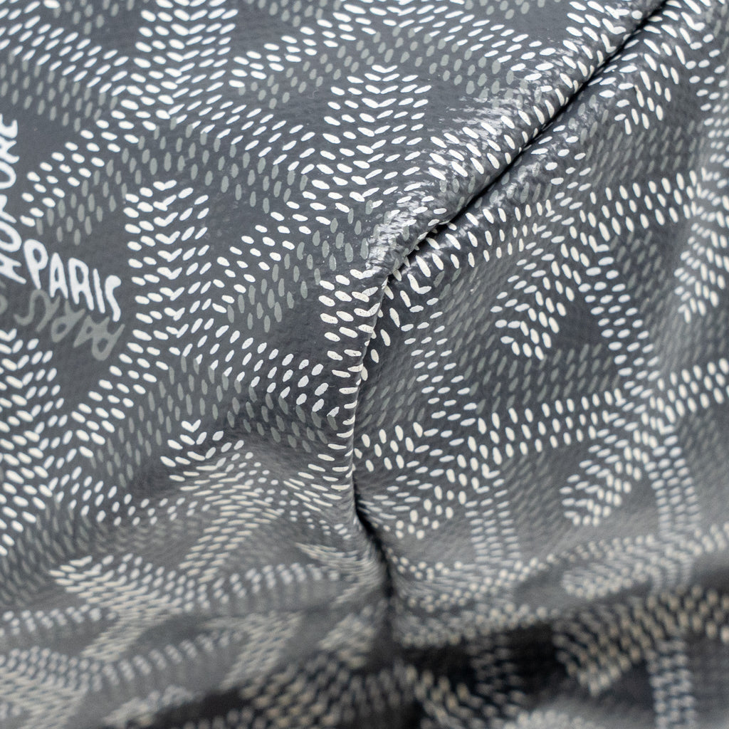 GOYARD SAINT LOUIS PM TOTE GOYARDLINE CANVAS GREY SHW