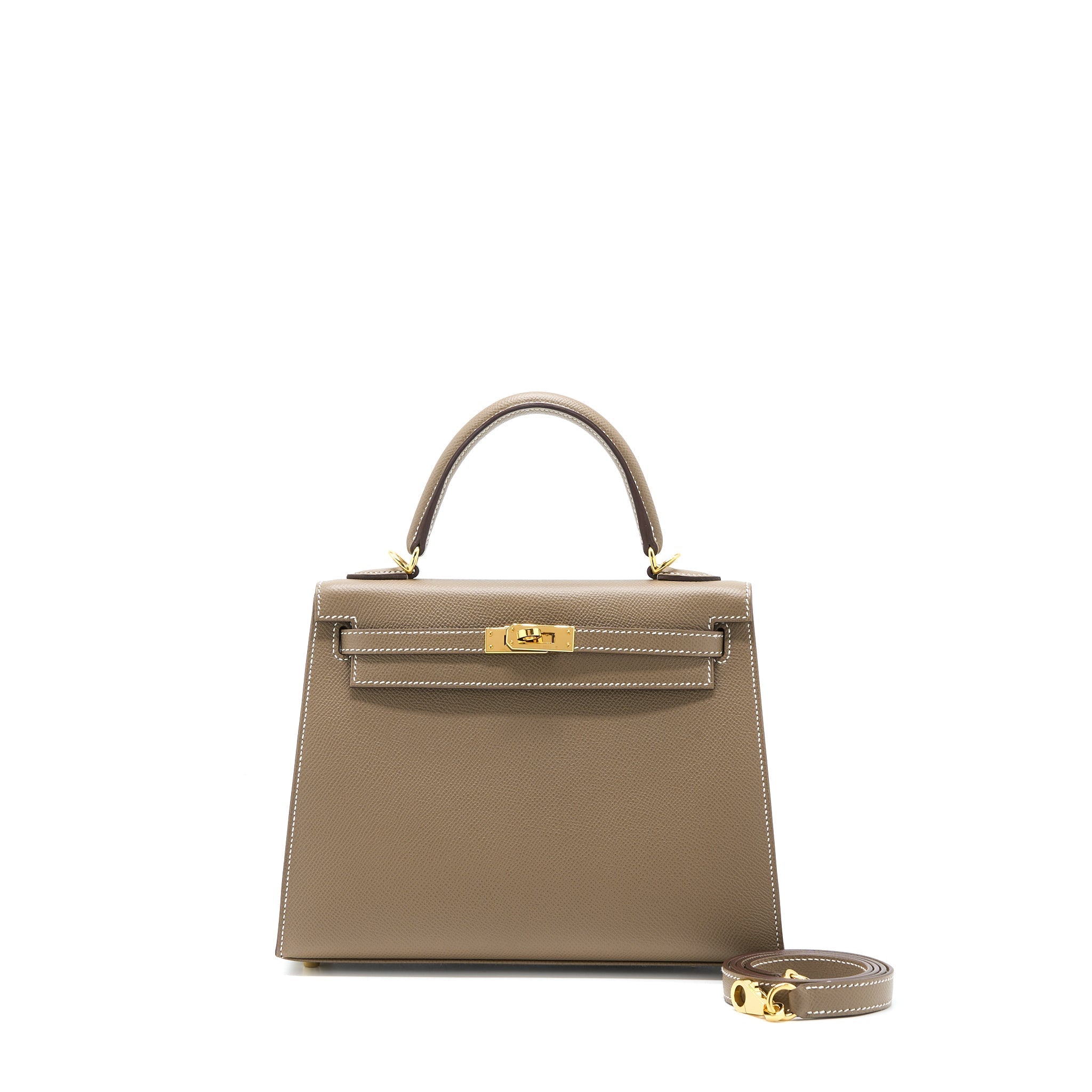 HERMES KELLY 25 EPSOM ETOUPE GHW