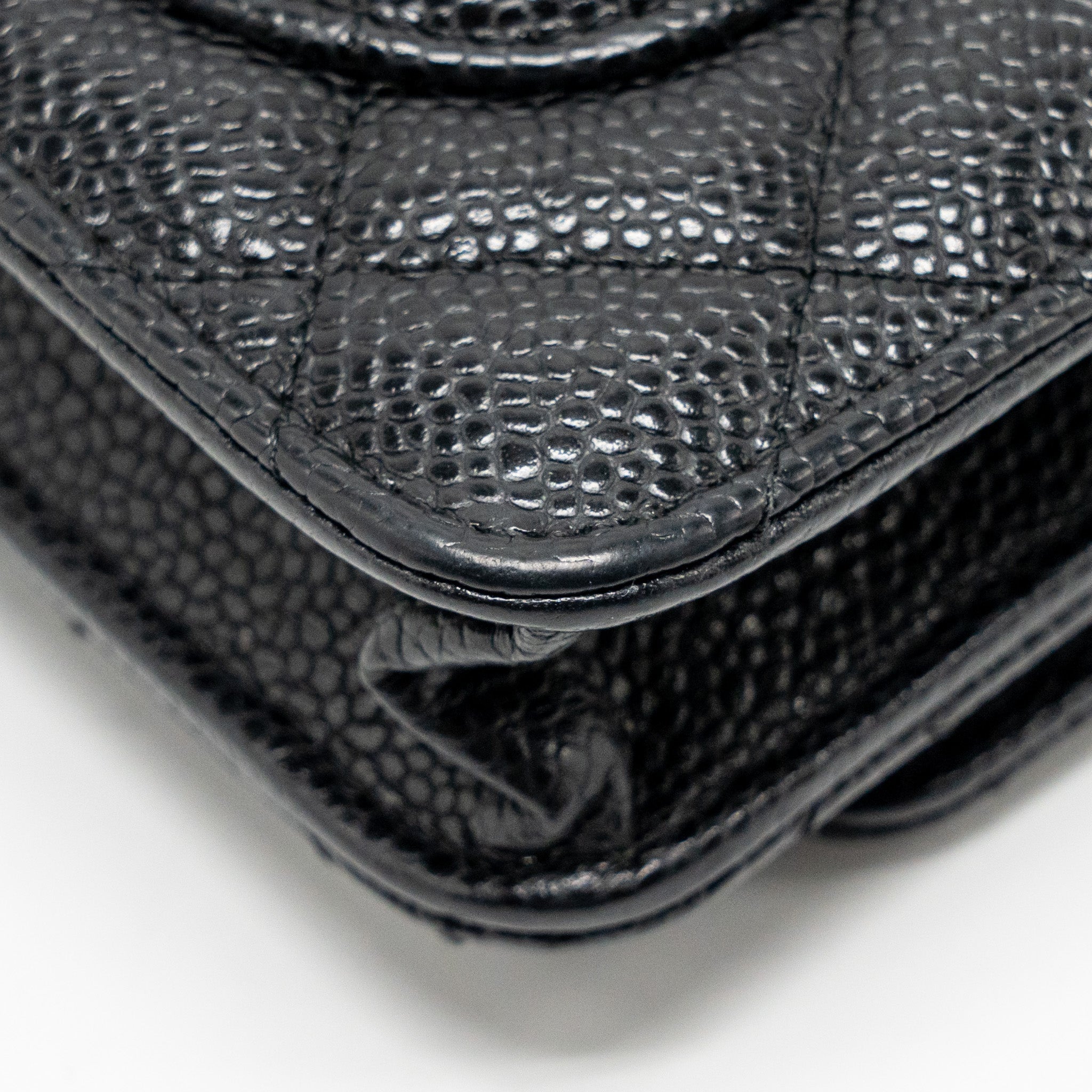 CHANEL CLASSIC WALLET ON CHAIN CAVIAR BLACK GHW