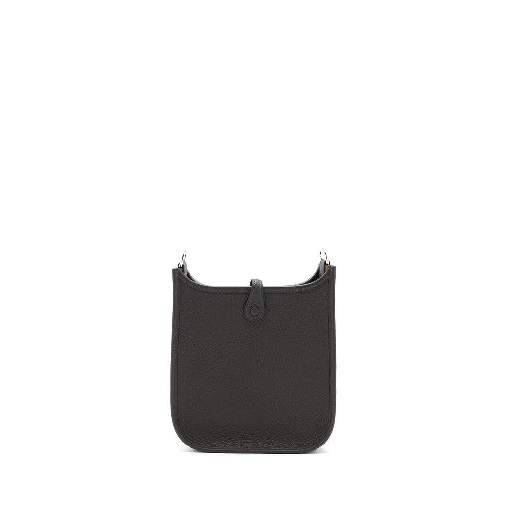 HERMES MINI EVELYN CLEMENCE EBENE/HAVANE SHW