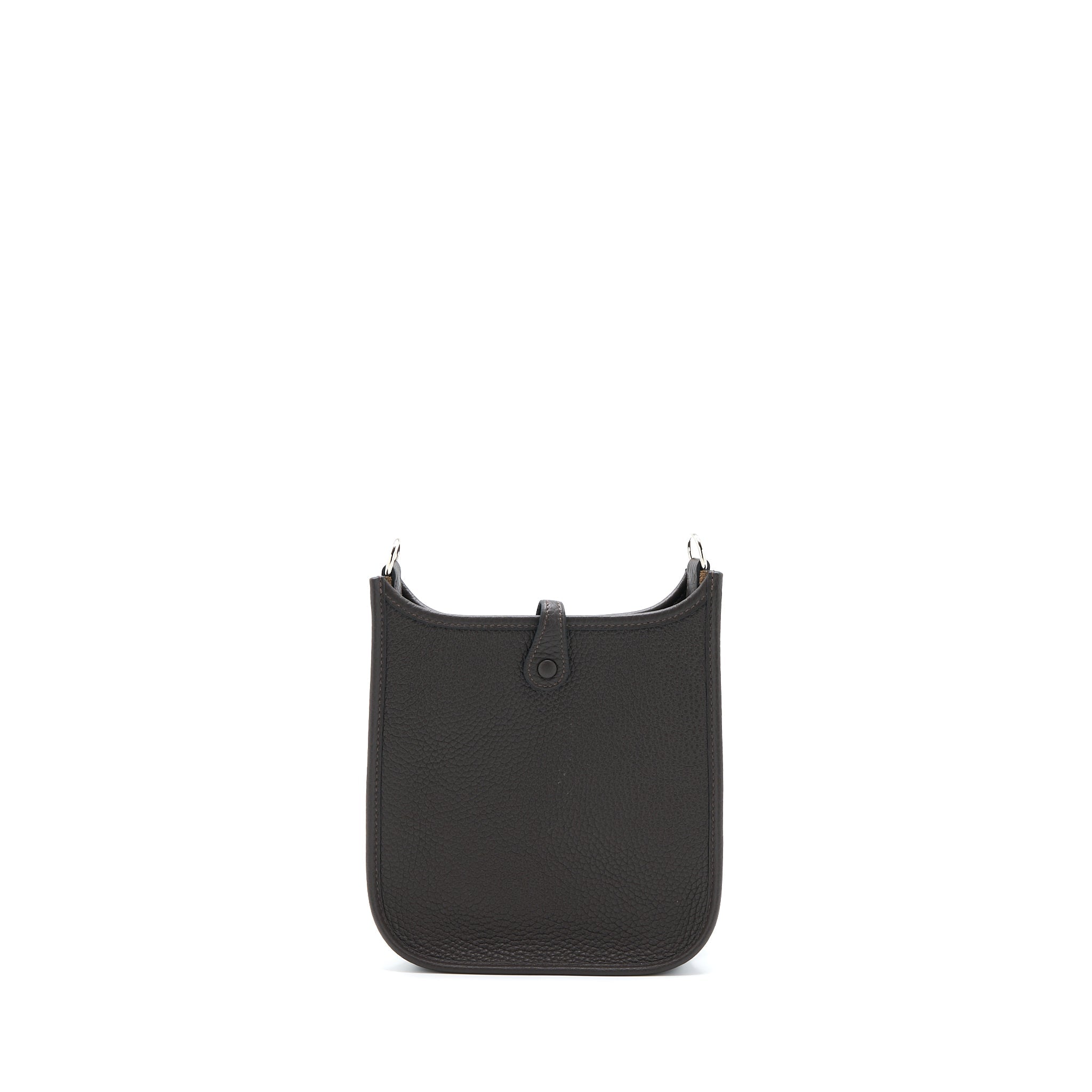 HERMES MINI EVELYN CLEMENCE EBENE/HAVANE SHW