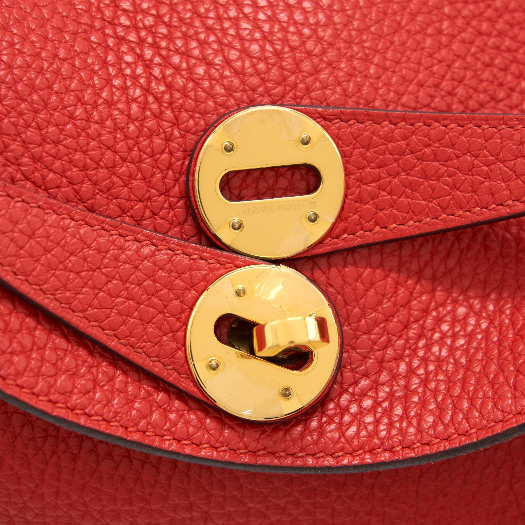HERMES LINDY 26 ROUGE TOMATE GHW
