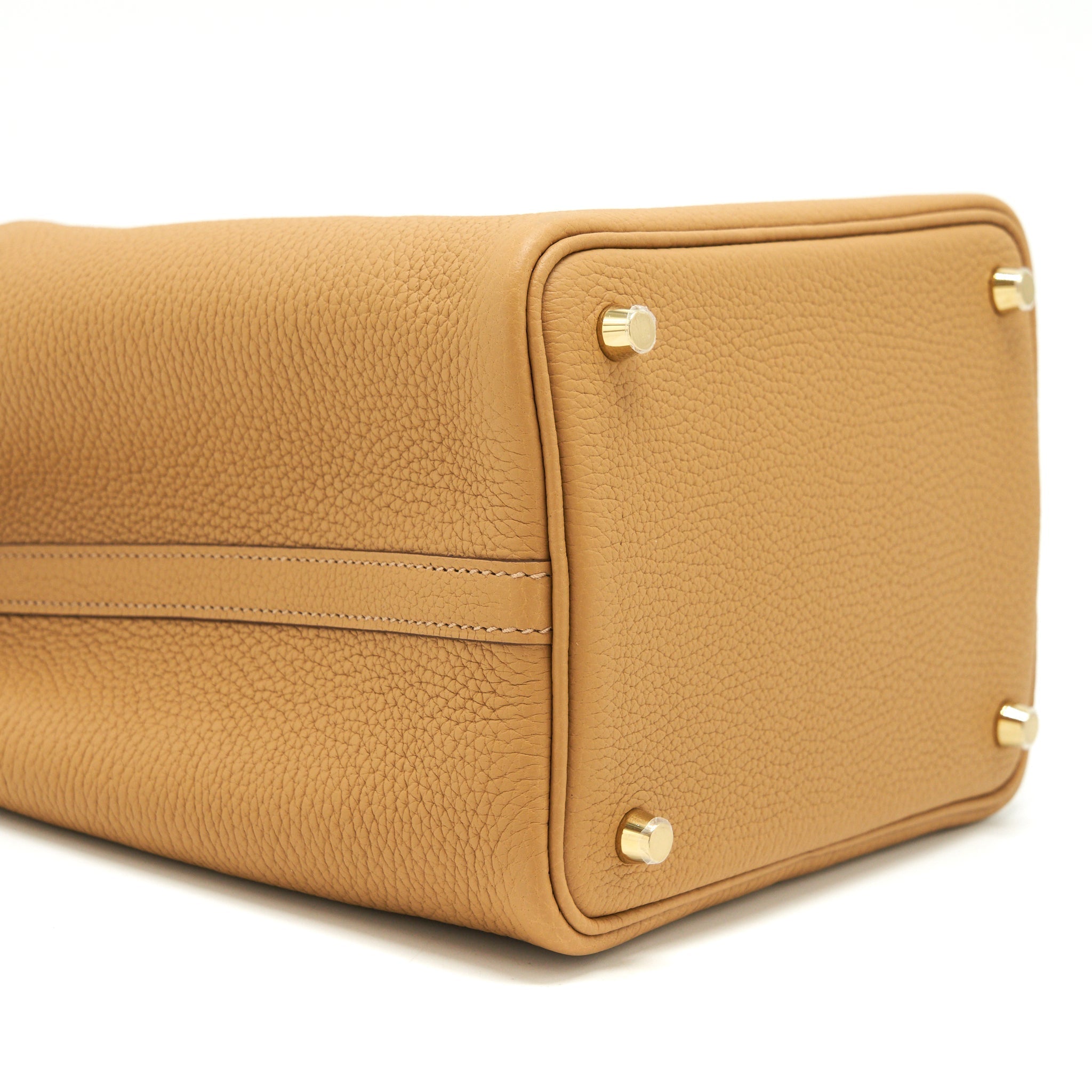 HERMES PICOTIN 18 LOCK BAG 4Z BISCUIT GHW