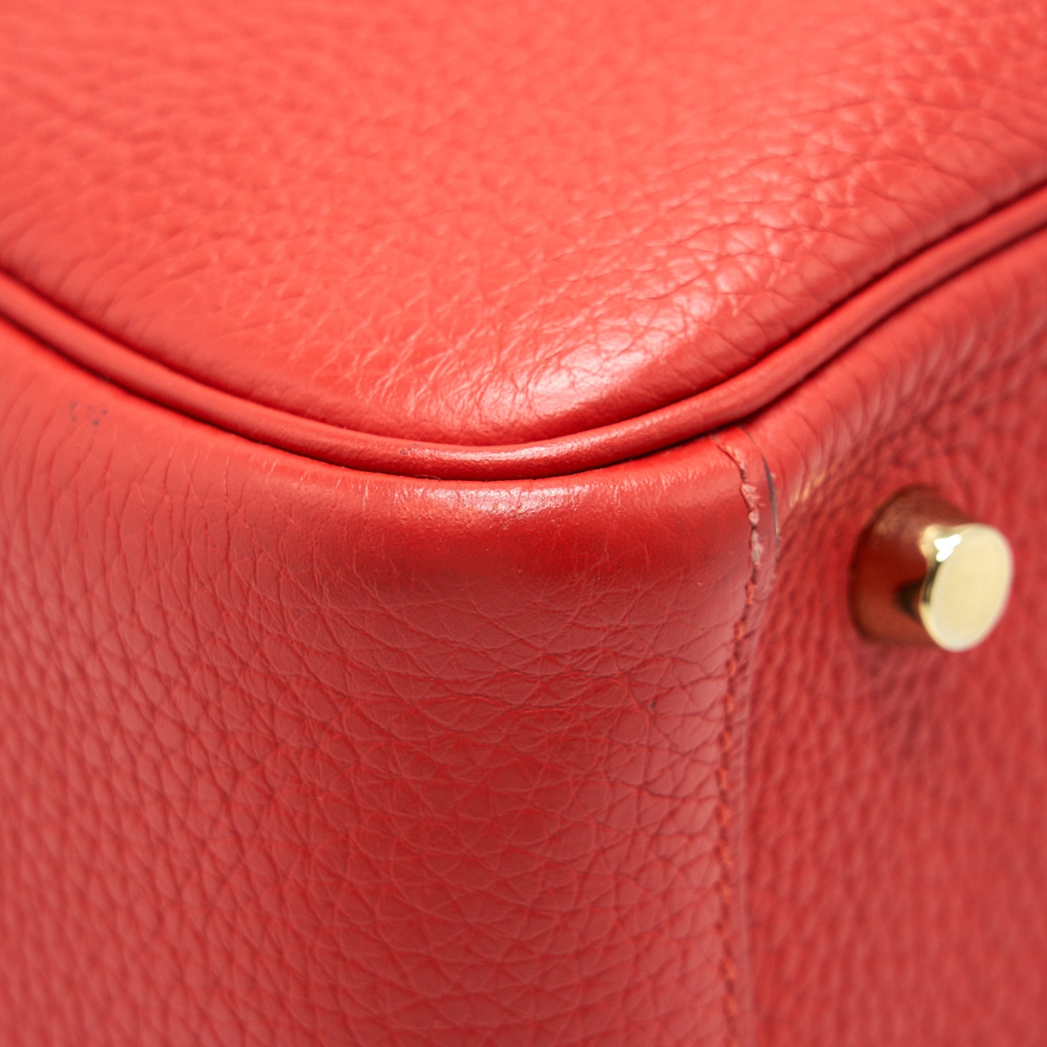 HERMES LINDY 26 ROUGE TOMATE GHW