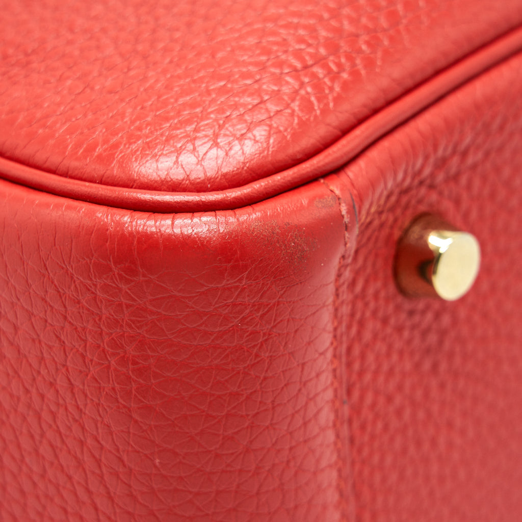 HERMES LINDY 26 ROUGE TOMATE GHW