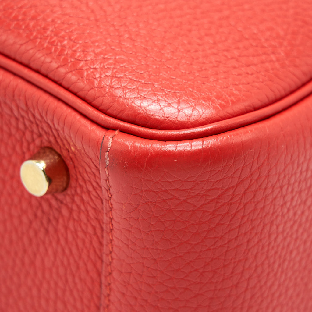 HERMES LINDY 26 ROUGE TOMATE GHW