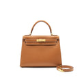 HERMES KELLY 28 GOLD WITH GHW EPSOM LEATHER