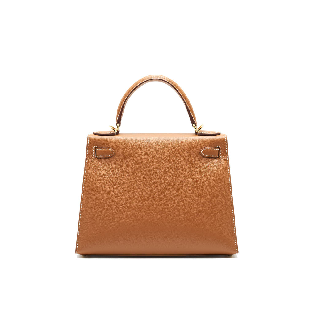 HERMES KELLY 28 GOLD WITH GHW EPSOM LEATHER
