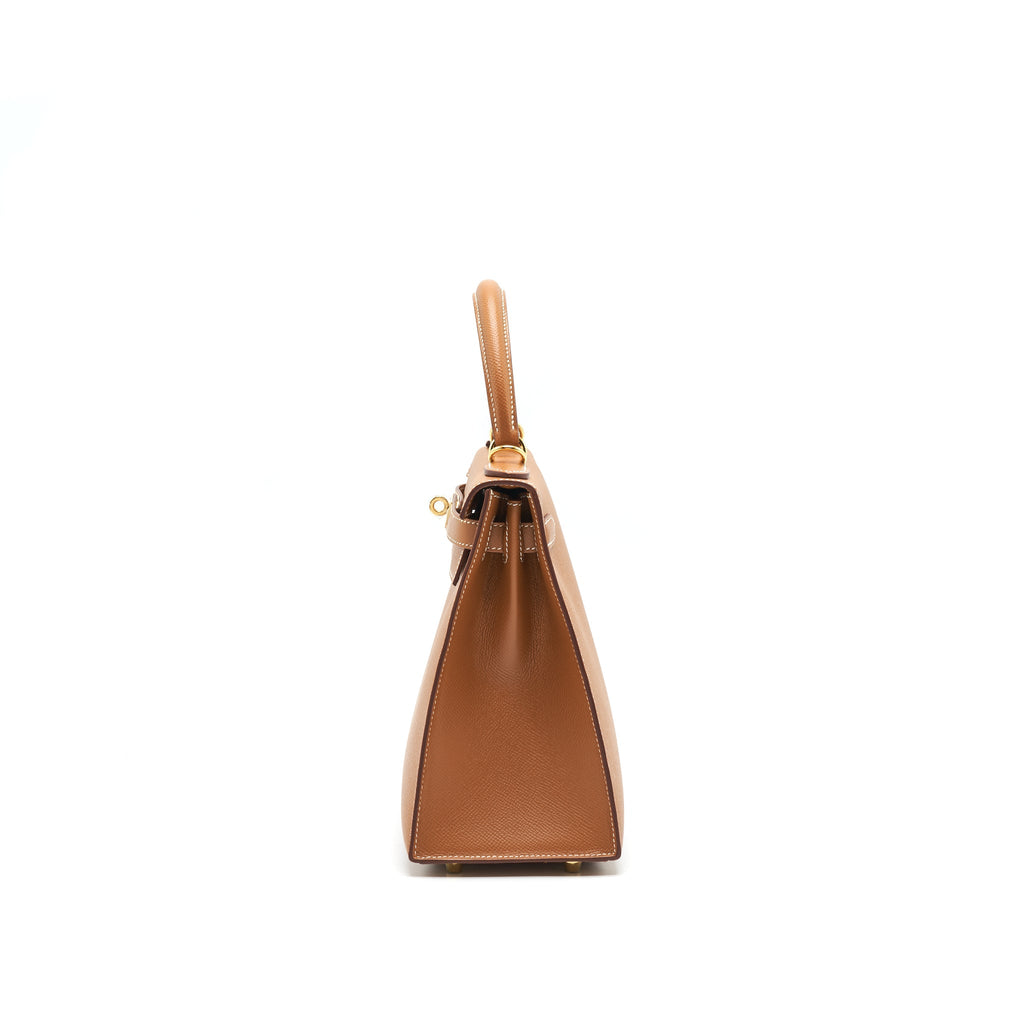 HERMES KELLY 28 GOLD WITH GHW EPSOM LEATHER