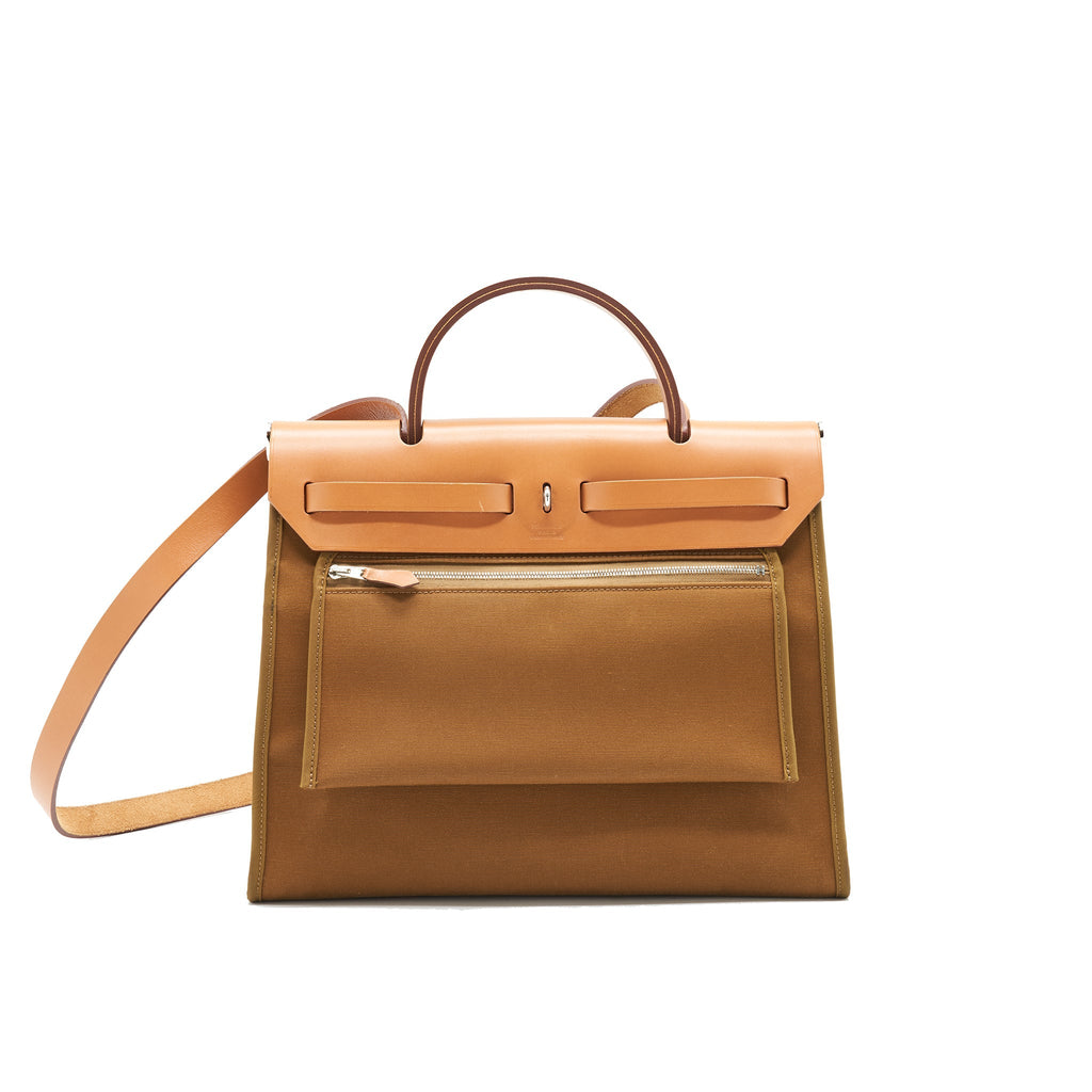 HERMES HERBAG GOLD WITH SHW
