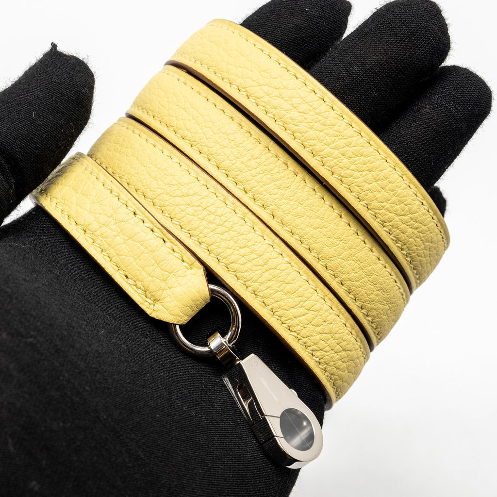 HERMES KELLY 25 TOGO 1Z JAUNE POUSSIN SHW