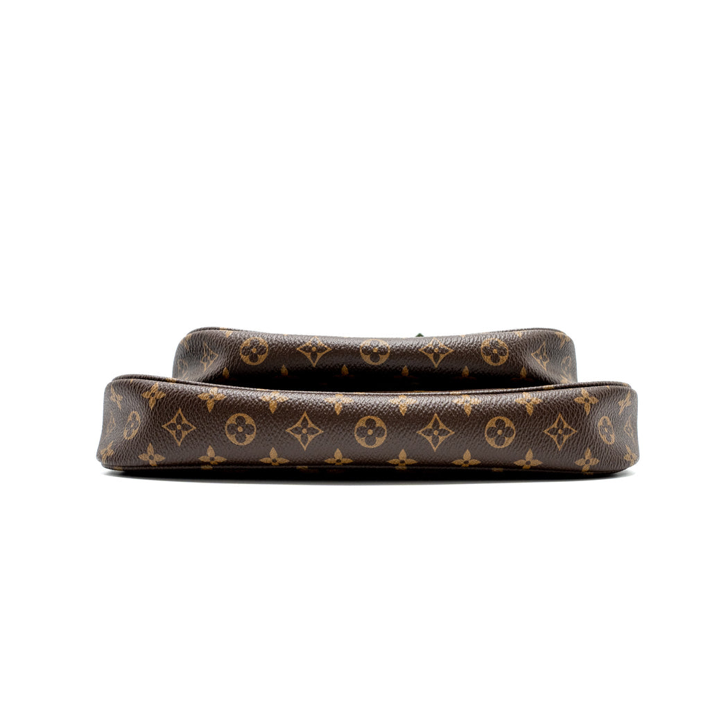 LOUIS VUITTON MULTI POCHETTE ACCESSORIES MONOGRAM CANVAS KHAKI STRAP GHW