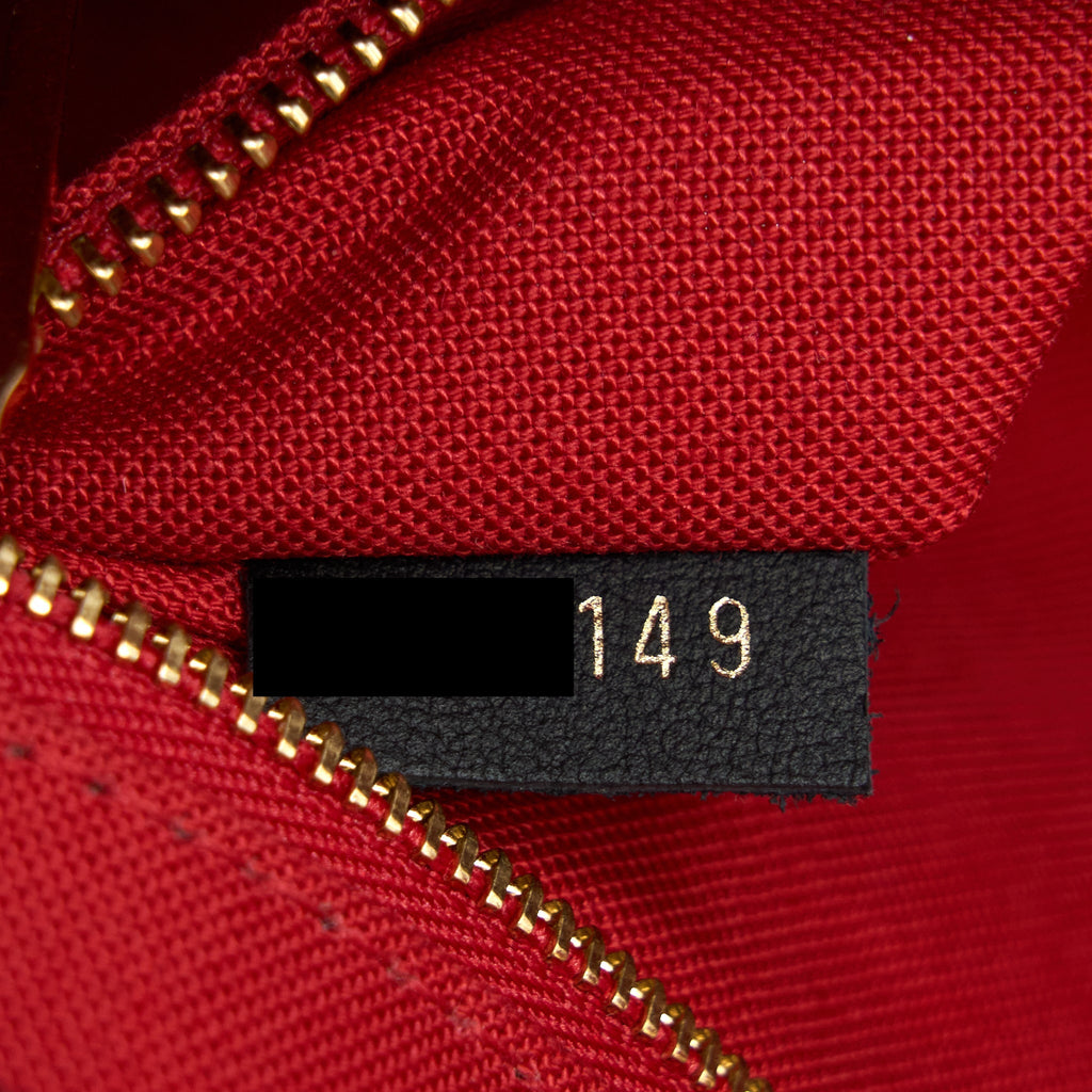 LOUIS VUITTON ON THE GO GM MONOGRAM REVERSE CANVAS GHW