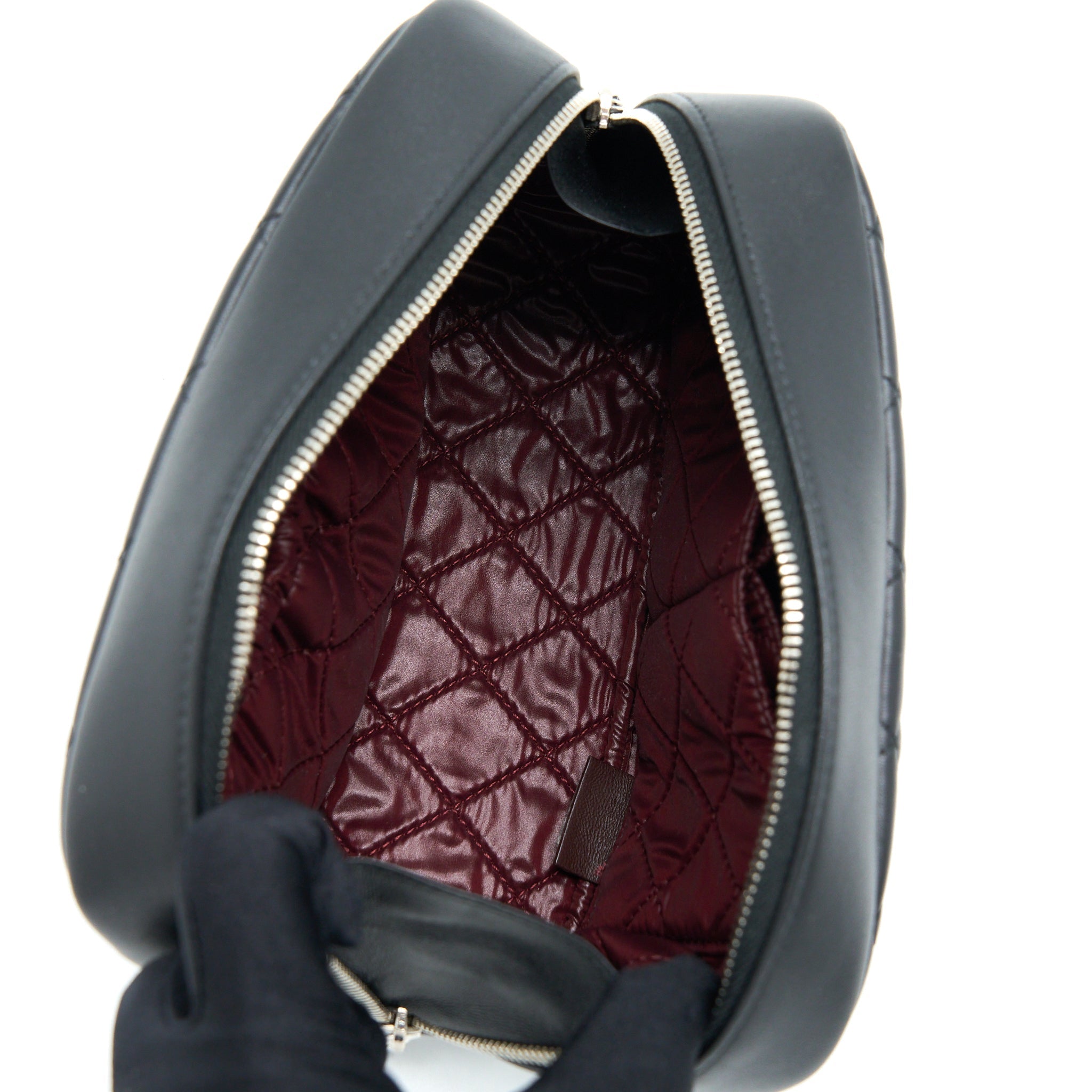 CHANEL CAMERA CLUTCH LAMBSKIN BLACK SHW