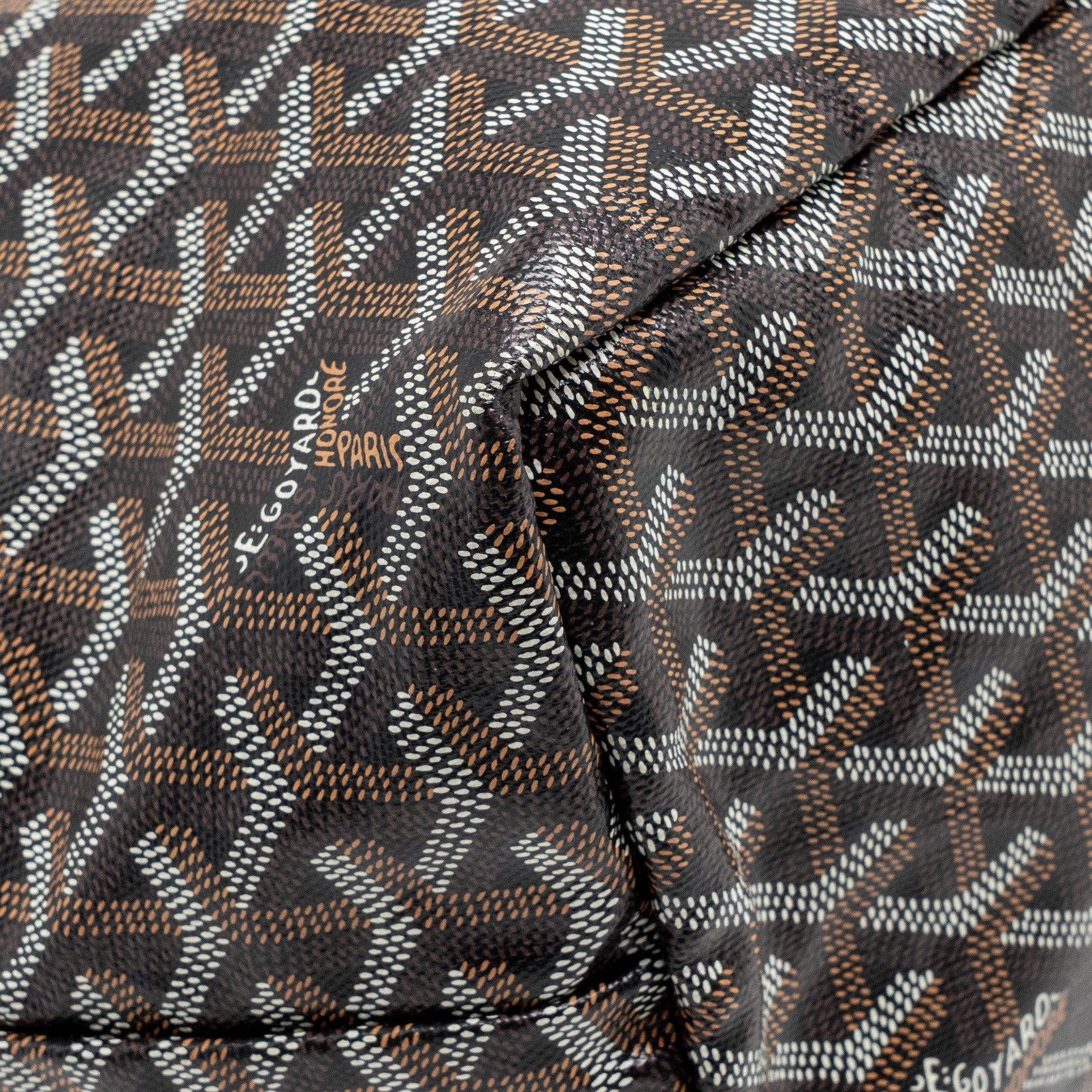 GOYARD SAINT LOUIS PM TOTE GOYARDINE CANVAS / CALFSKIN BLACK