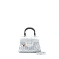 GOYARD SAIGON SOUPLE MINI LIMITED EDITION CANVAS/CALFSKIN SILVER SHW