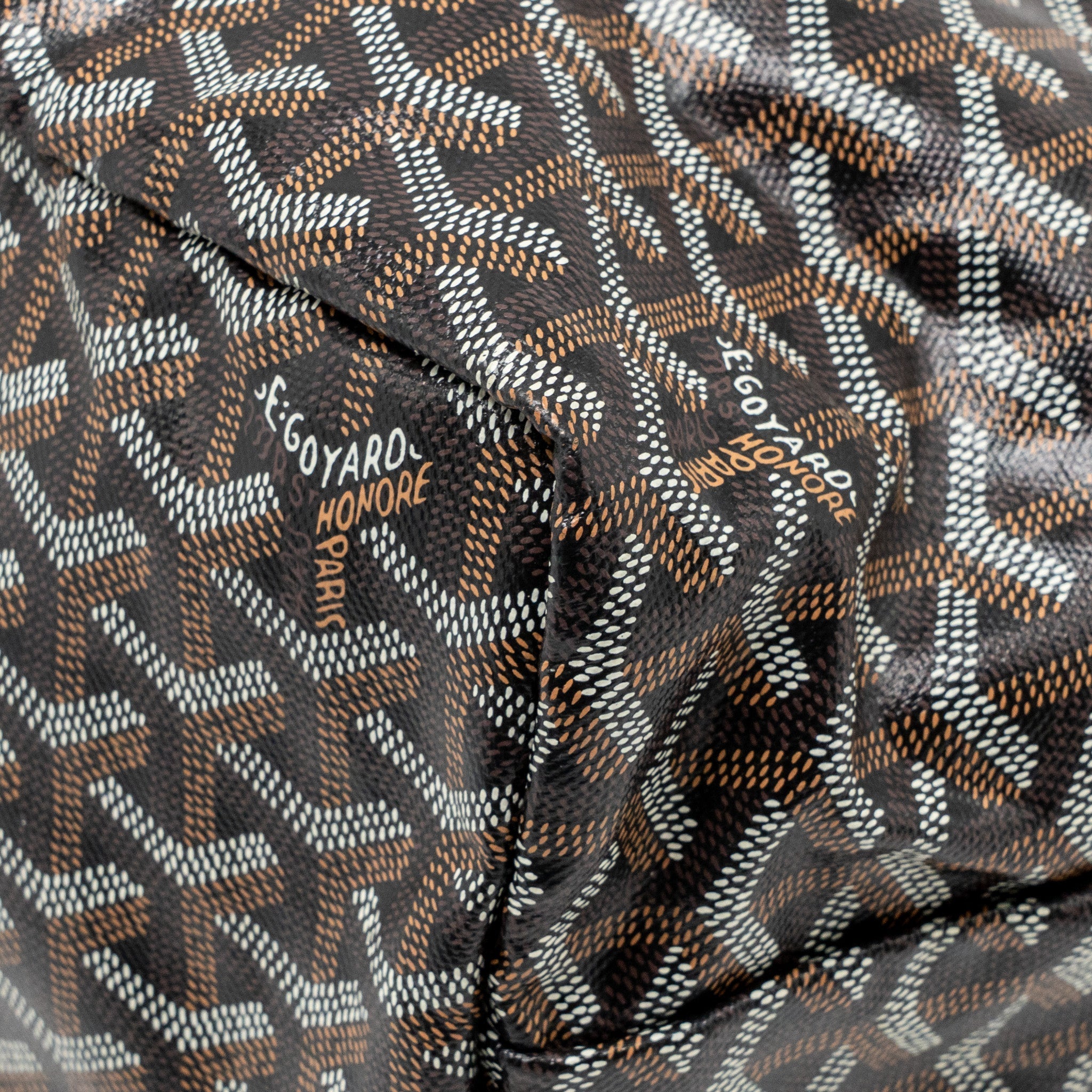 GOYARD SAINT LOUIS PM TOTE GOYARDINE CANVAS / CALFSKIN BLACK