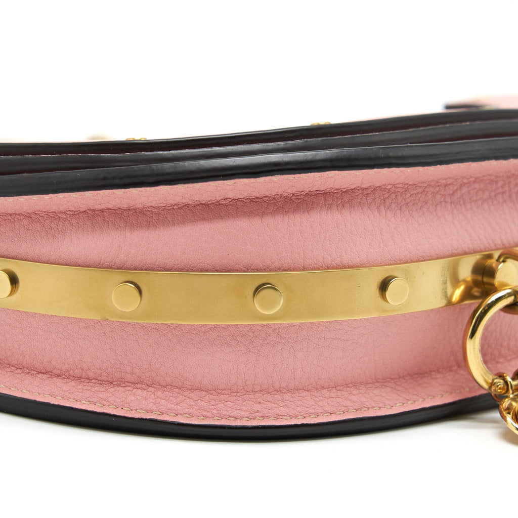 CHLOE NILE MINI LEATHER CROSSBODY BAG PINK