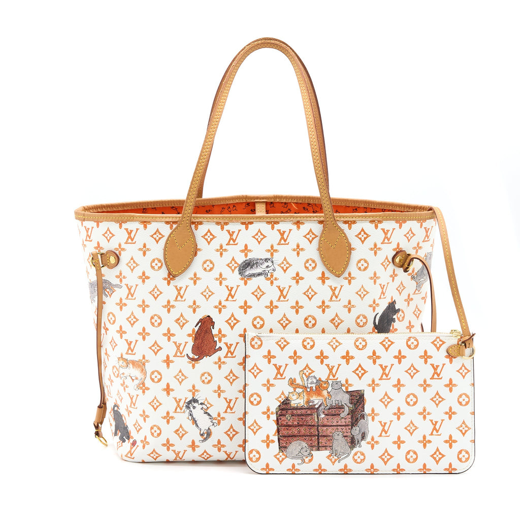LOUIS VUITTON GRACE CODDINGTON CATOGRAM NEVERFULL MM CANVAS GHW