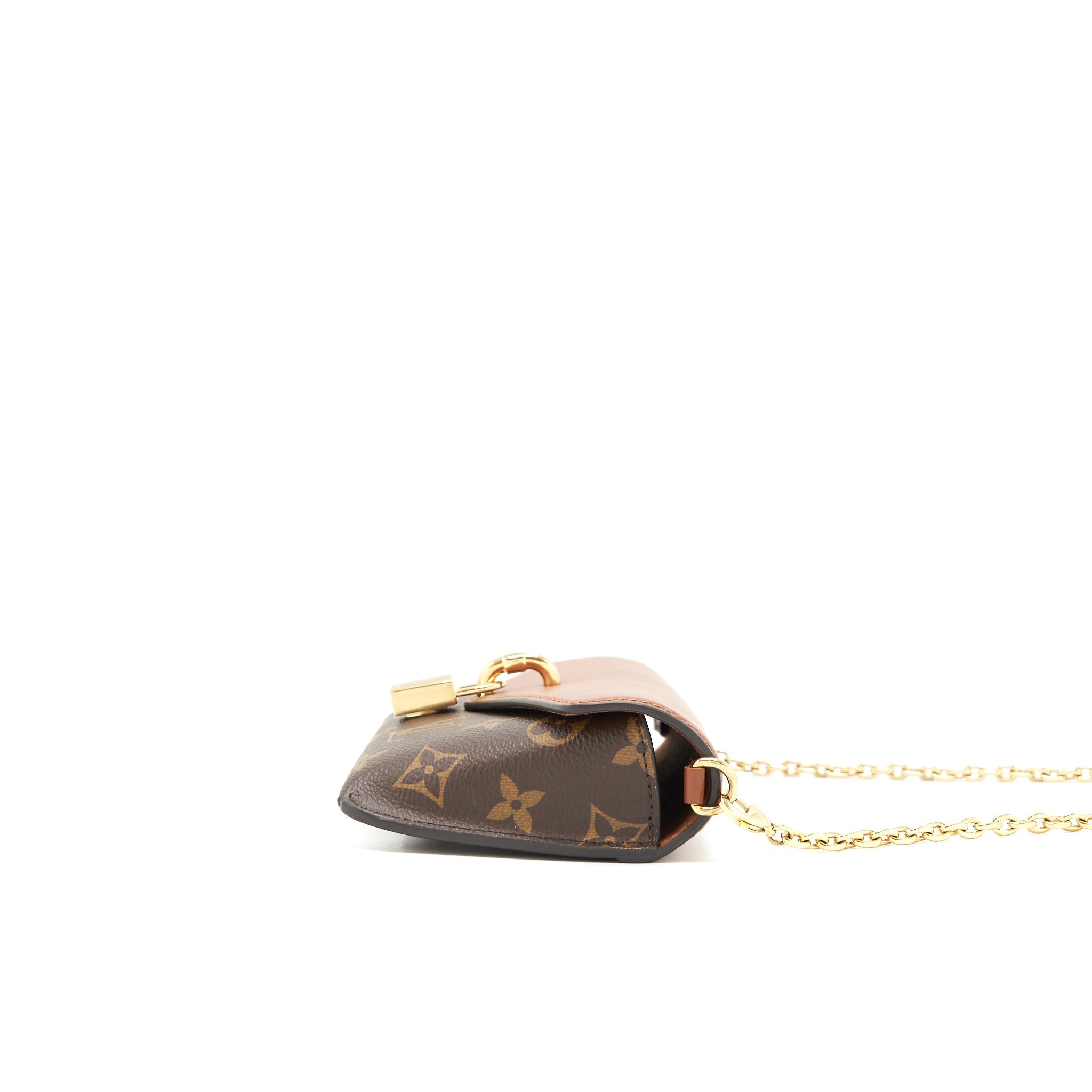 LOUIS VUITTON PADLOCK ON STRAP MONOGRAM CARAMEL GHW