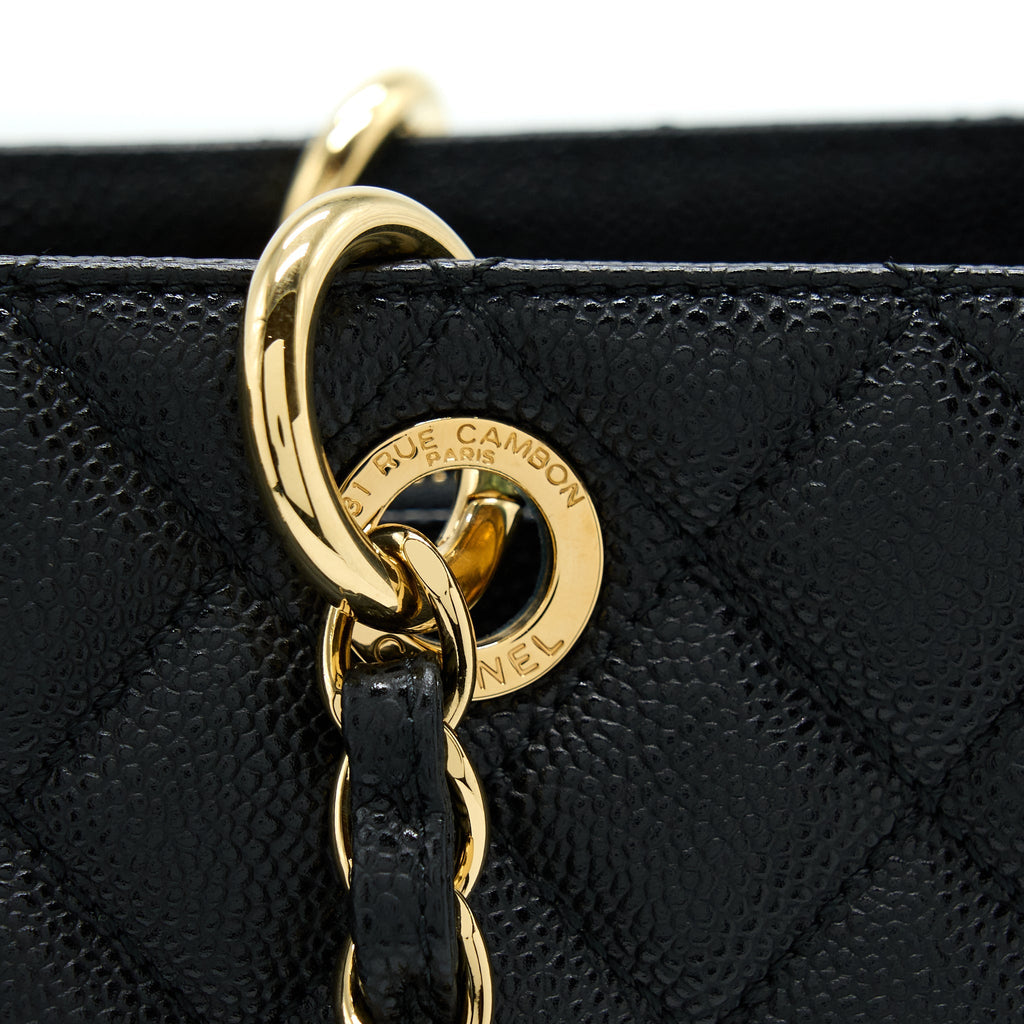 CHANEL GRAND SHOPPING TOTE XL CAVIAR BLACK GHW