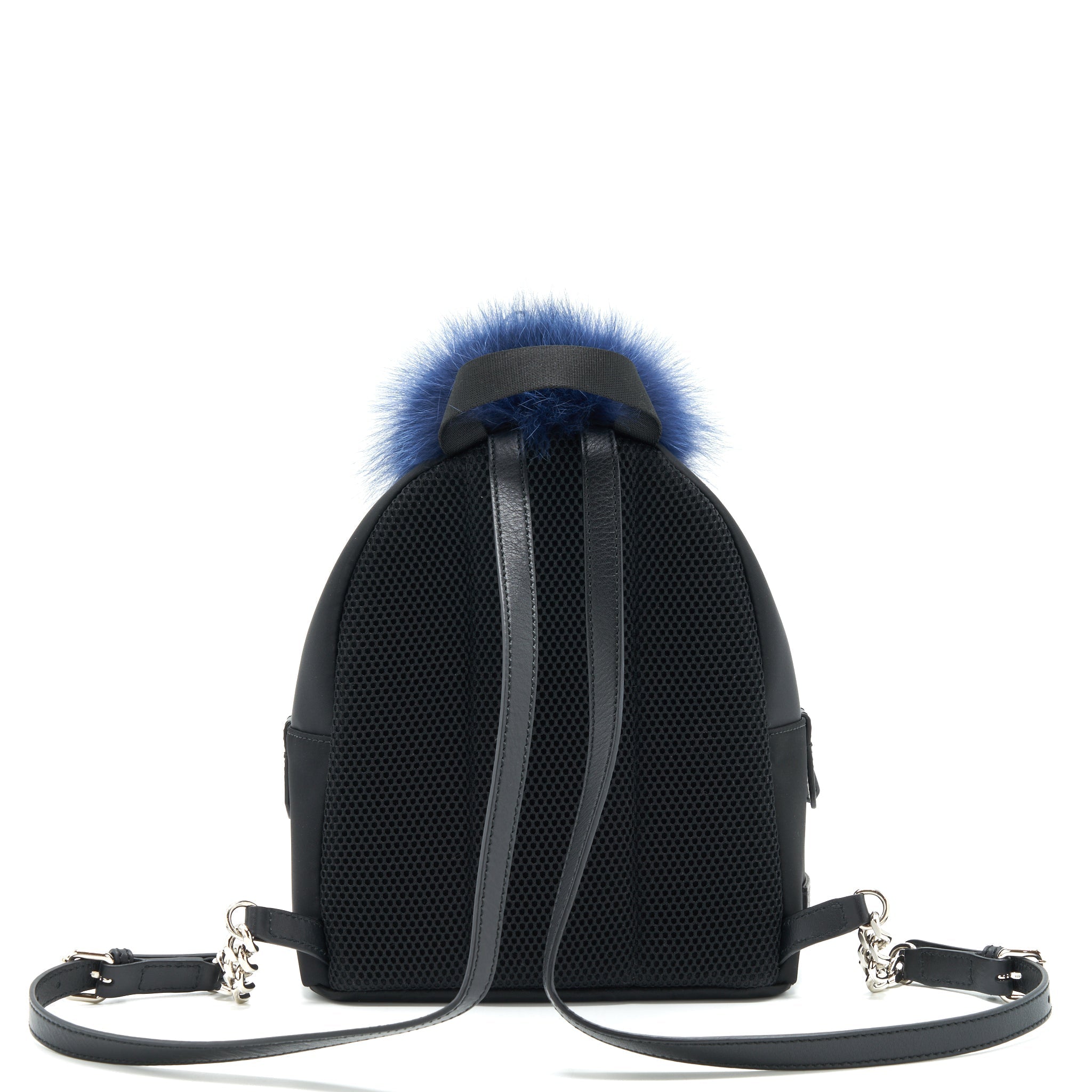 FENDI MONSTER BACKPACK BLACK/MULTICOLOUR SHW