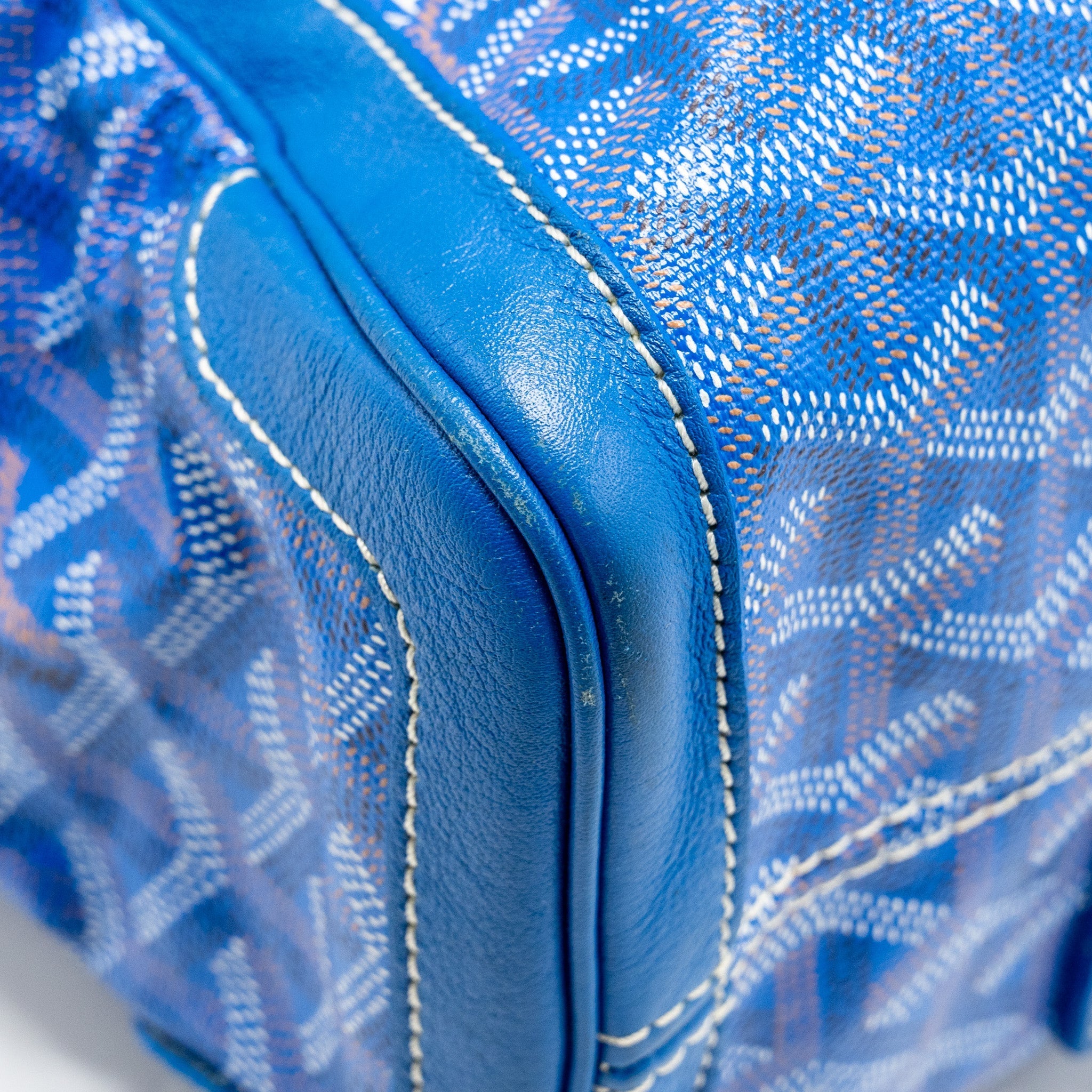 GOYARD VOLTAIRE SMILE TOTE GOYARDINE CANVAS /CALFSKIN BLUE/MULTICOLOUR SHW