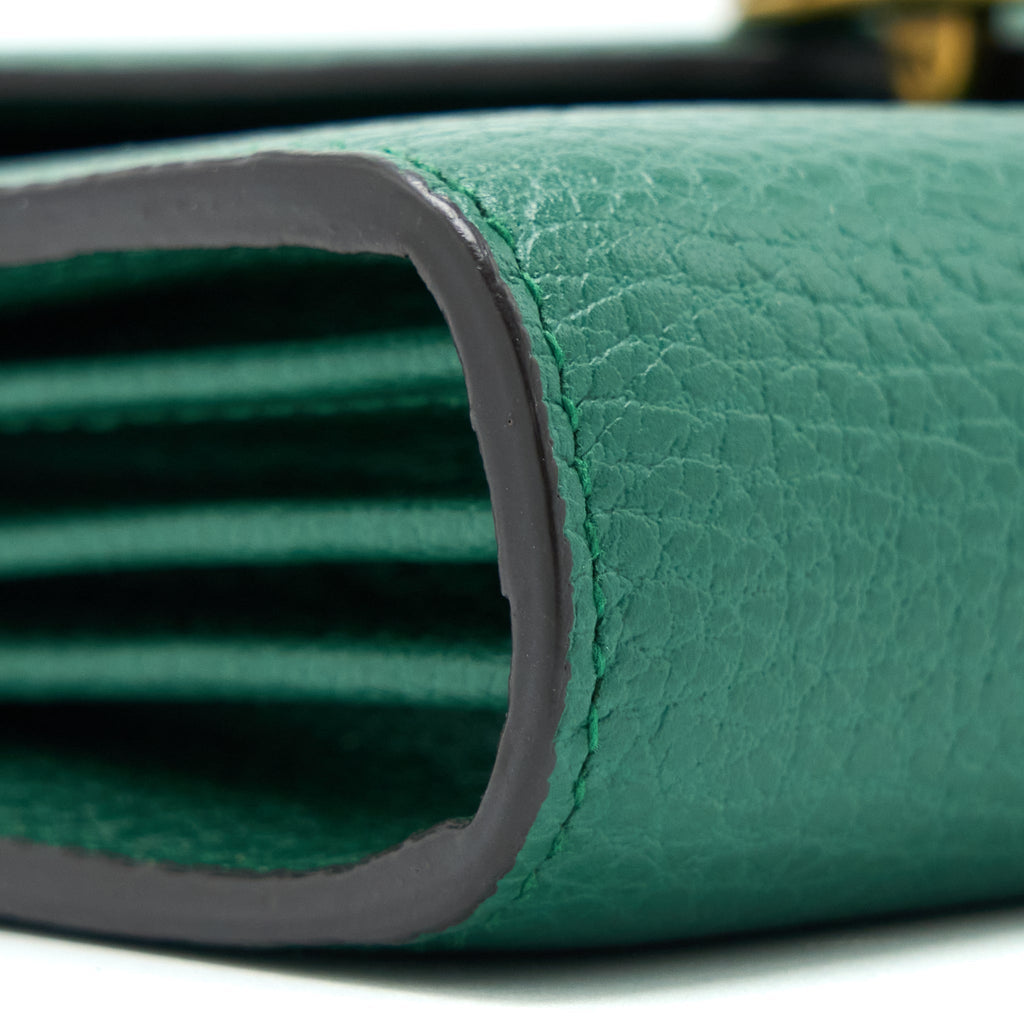 GUCCI MINI DIONYSUS WALLET ON CHAIN GREEN MULTICOLOUR HARDWARE